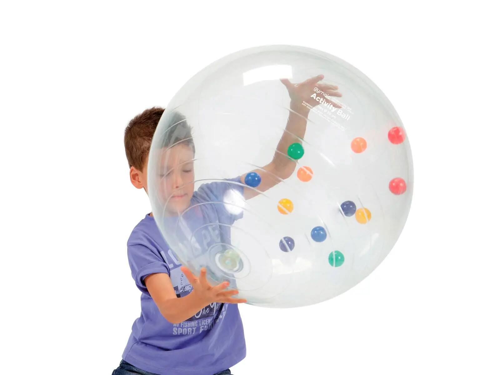 Gymnic Activity Ball Palla gonfiabile trasparente stimolo visivo e motorio 2/5