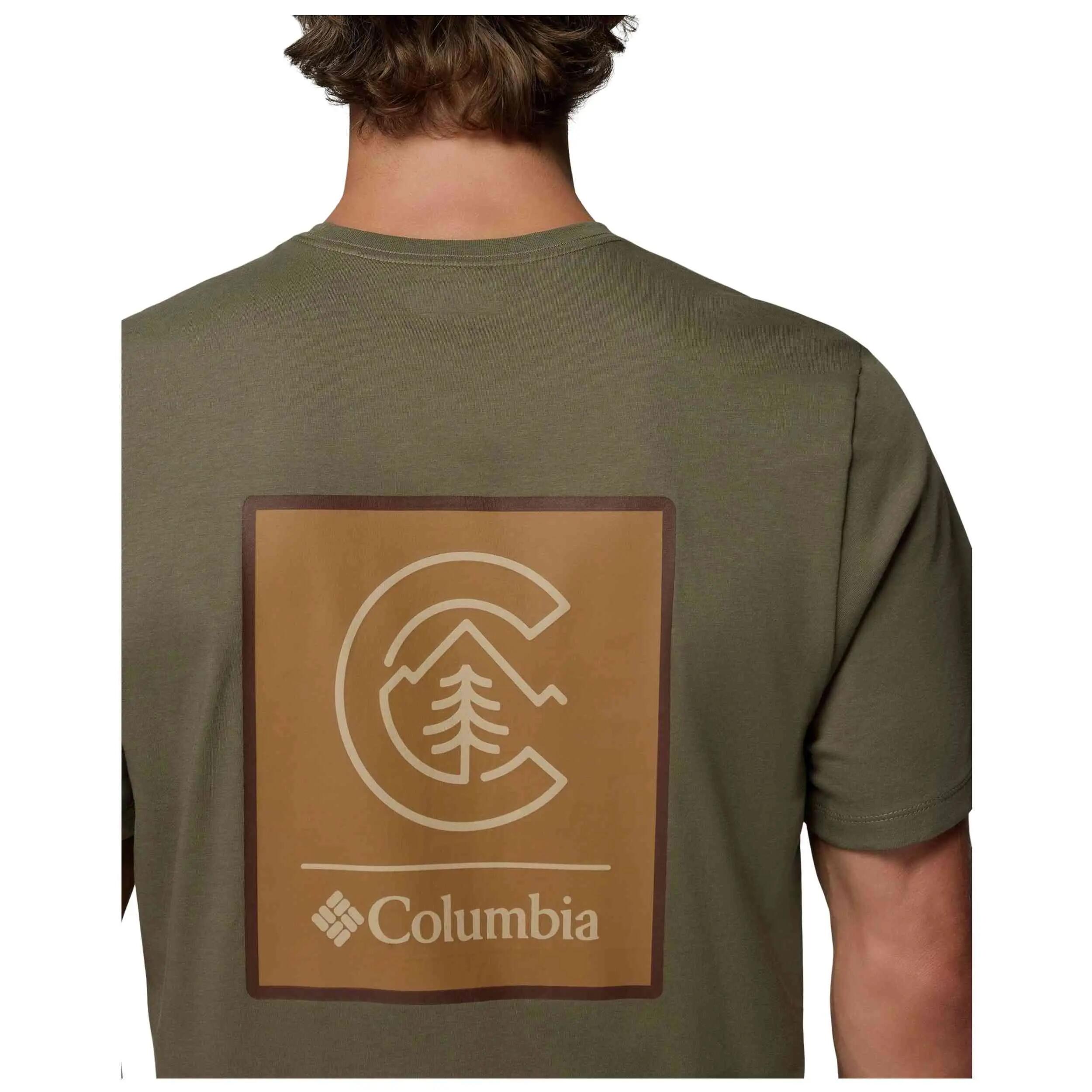 Kurzarmshirt Columbia Modell Camiseta Columbia CSC Logo Back manga co für männer 5/5
