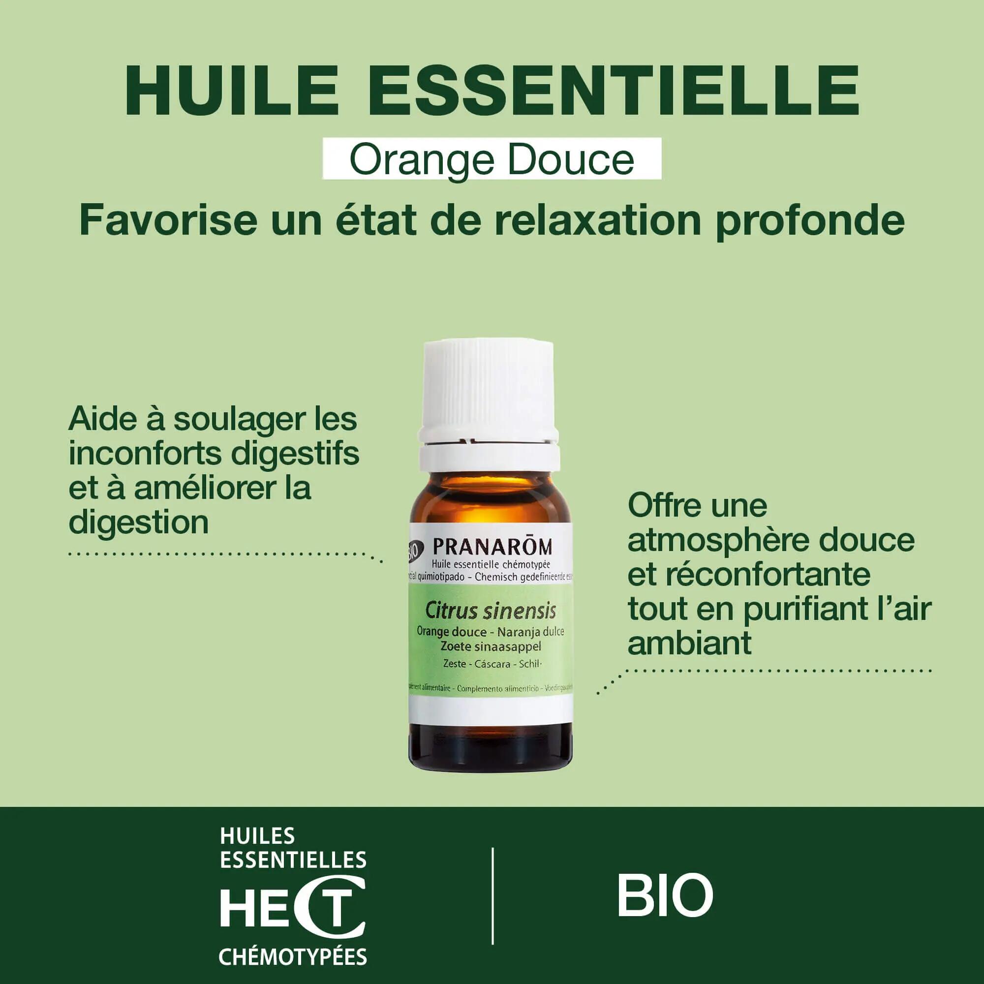Huile essentielle - Orange douce bio 100% pure HECT 5/5