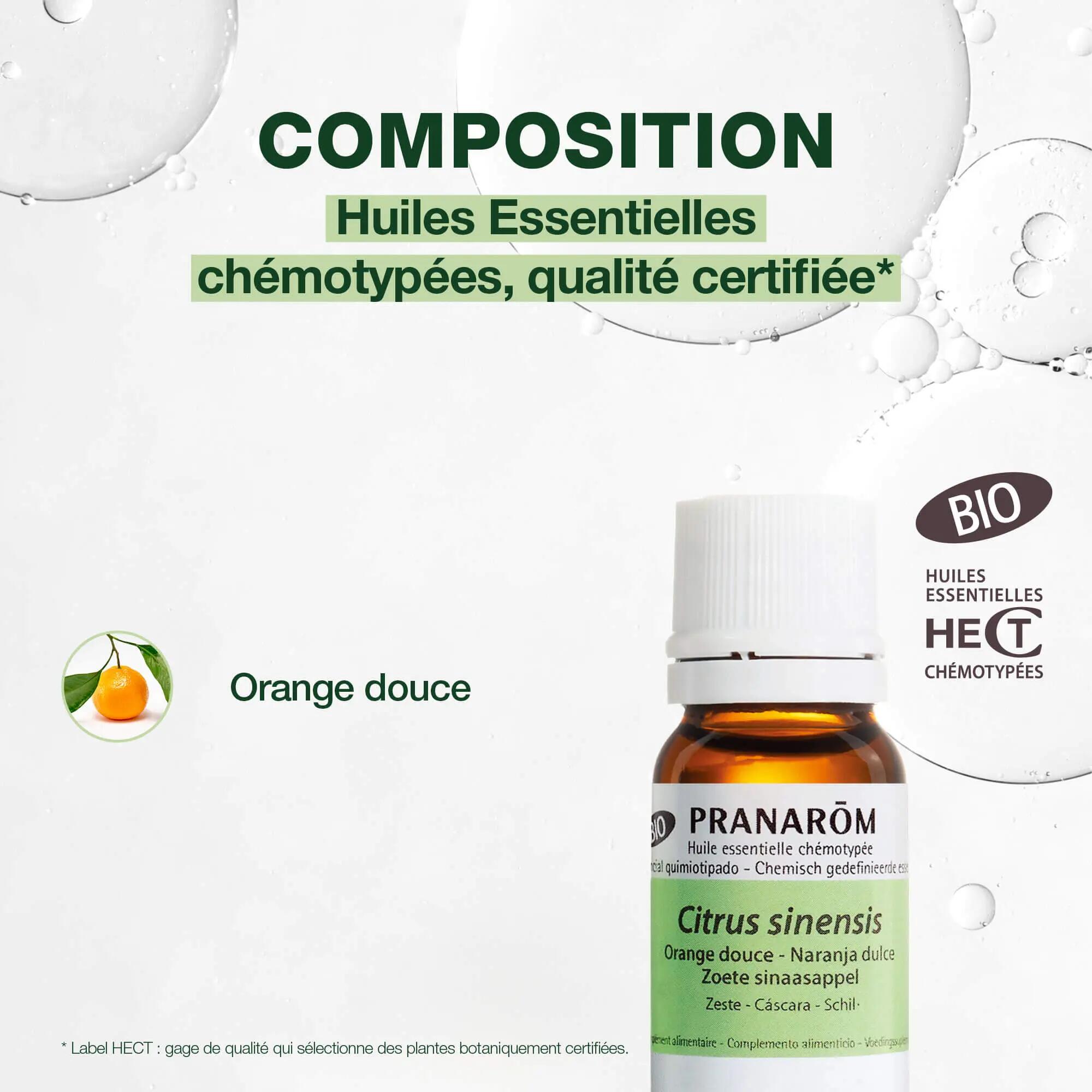 Huile essentielle - Orange douce bio 100% pure HECT 3/5