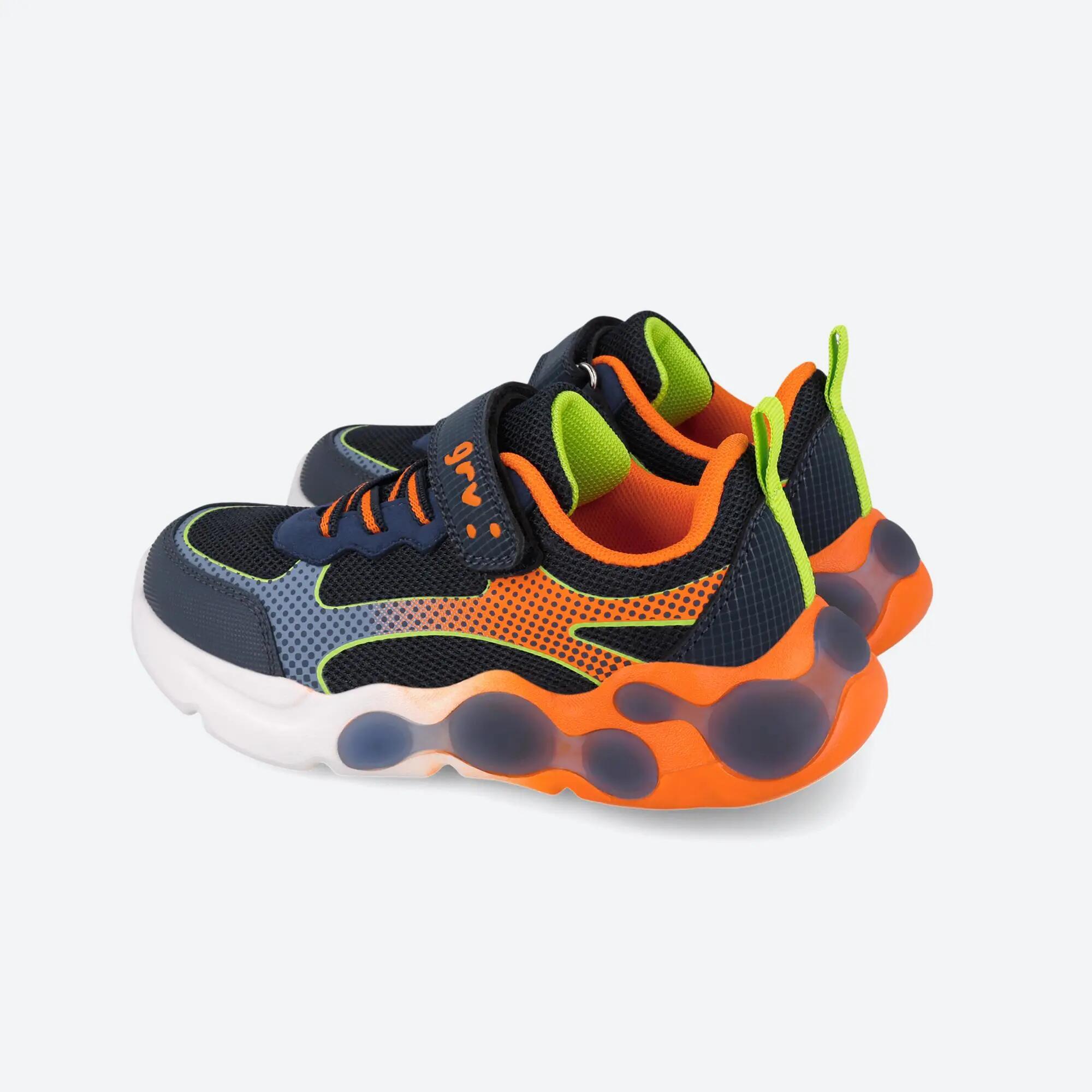 Zapatillas deportivas  Niños Garvalín 261815A Azul / Naranja Cierre adherente 3/7