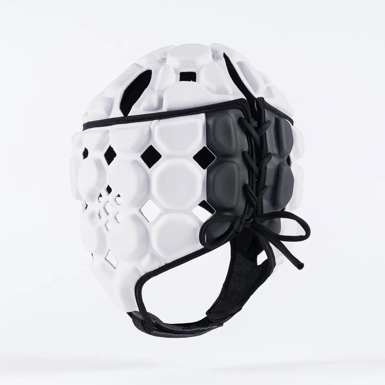 Capacete de râguebi Gilbert Octane branco e preto 2/5