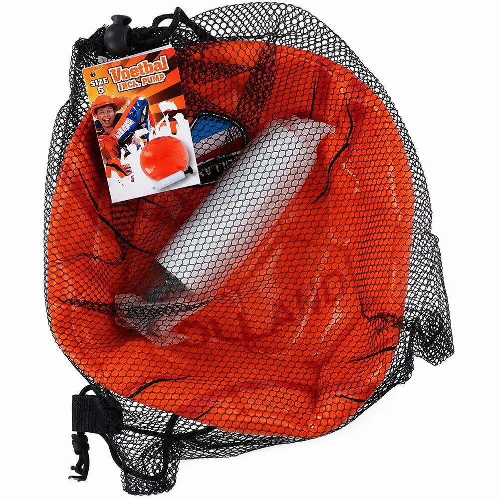 Sportec Voetbal Oranje inclusief pomp 2/2