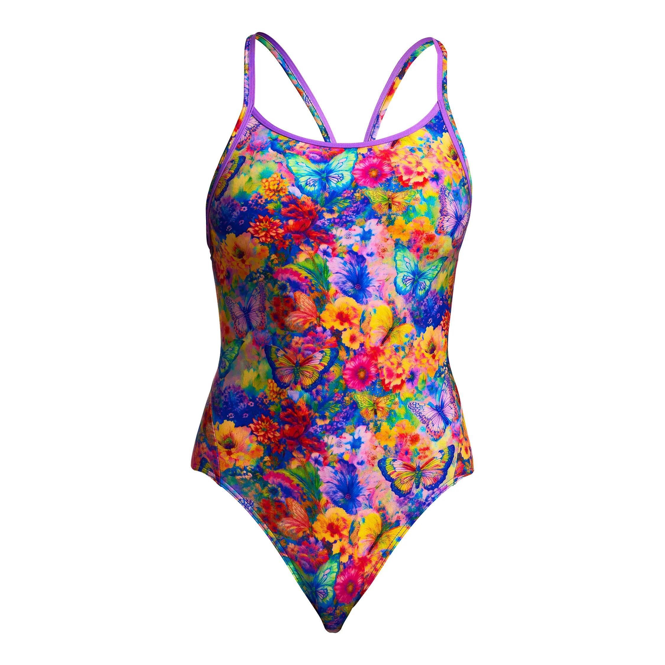 Strój kąpielowy jednoczęściowy FUNKITA Austin Flowers - Diamond Back 5/7