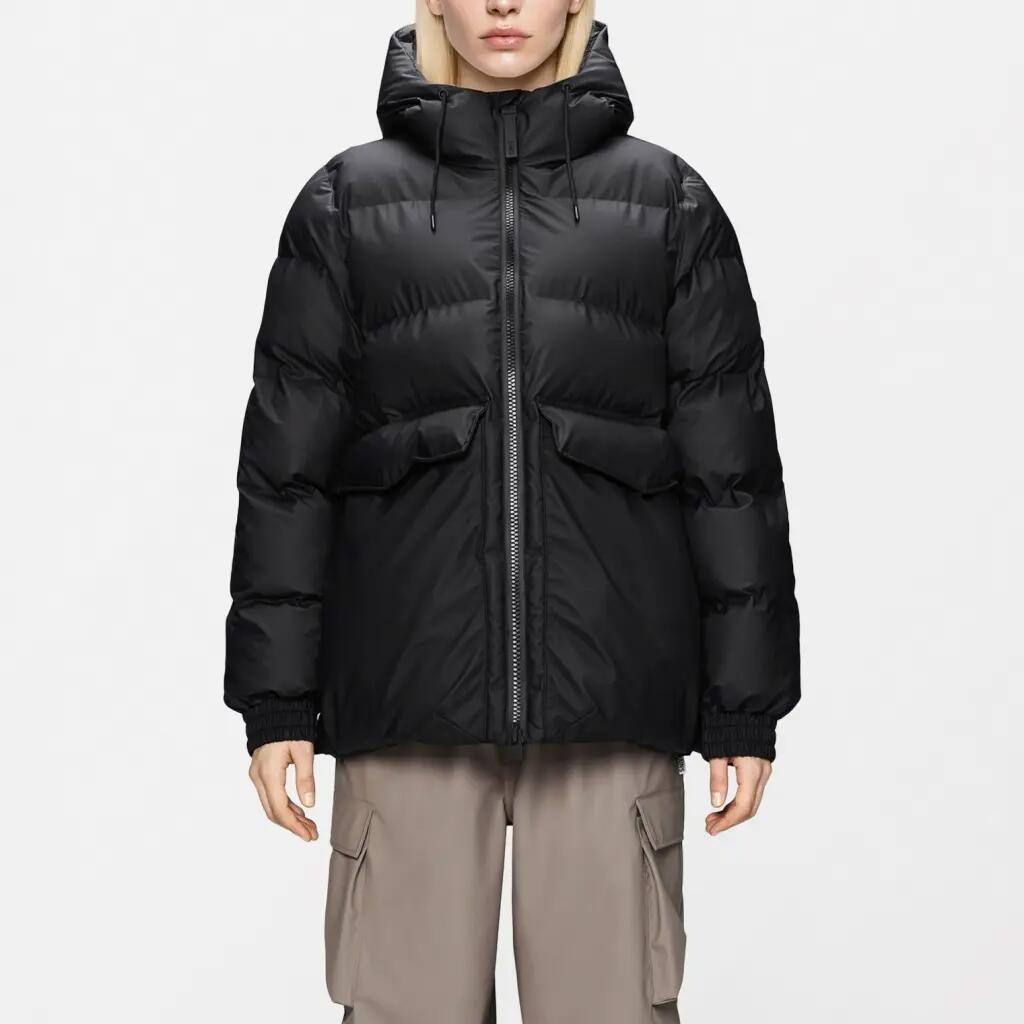 Giacca Rains Modello 16980r Alta Line Puffer Jacket W3t3 Colore Nero 3/5
