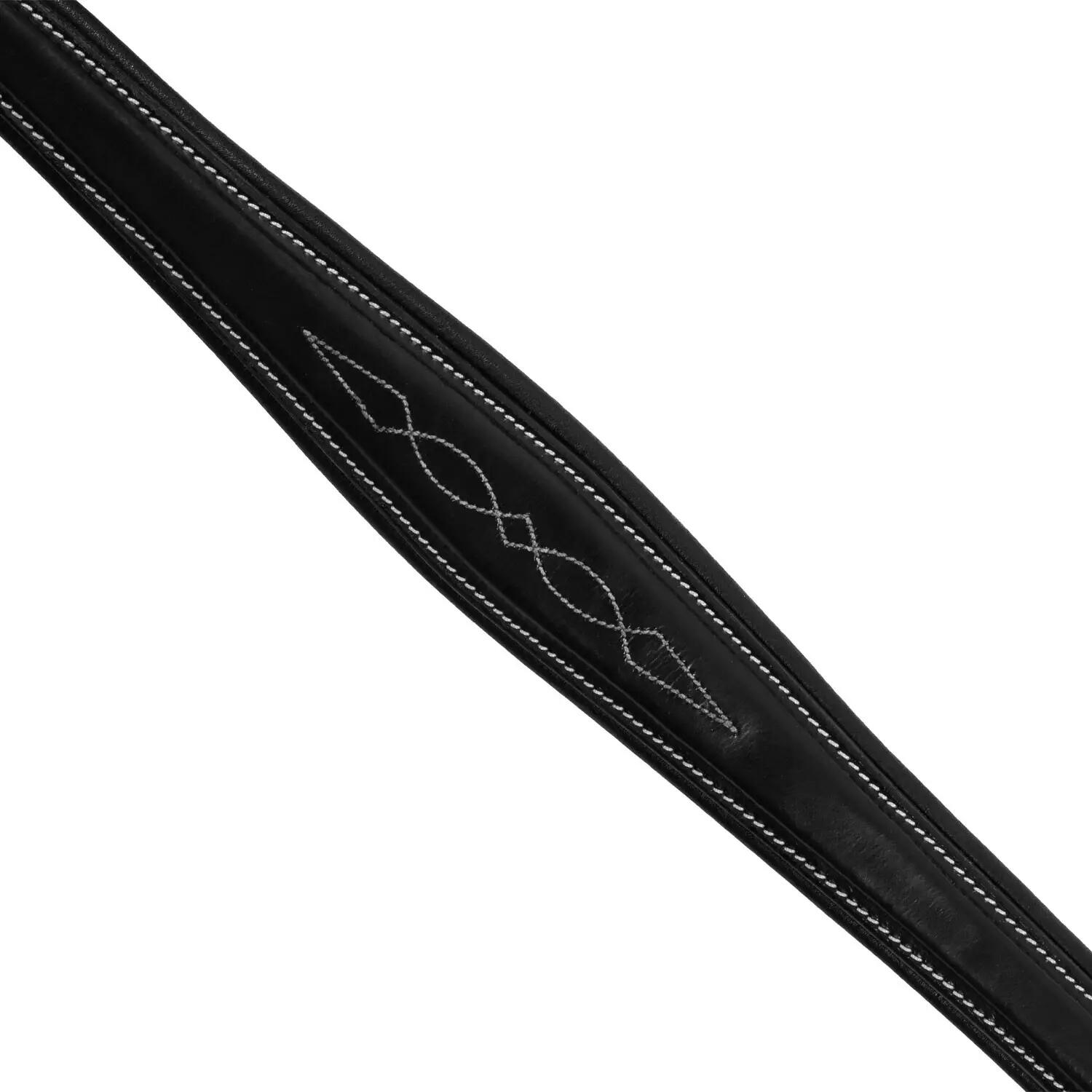 Peitoral com garfo em couro curtido e bordados 6/6