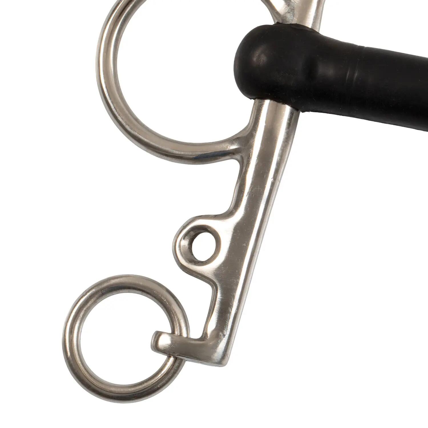 Pelham inteiro inox haste curta borracha rígida 5/5