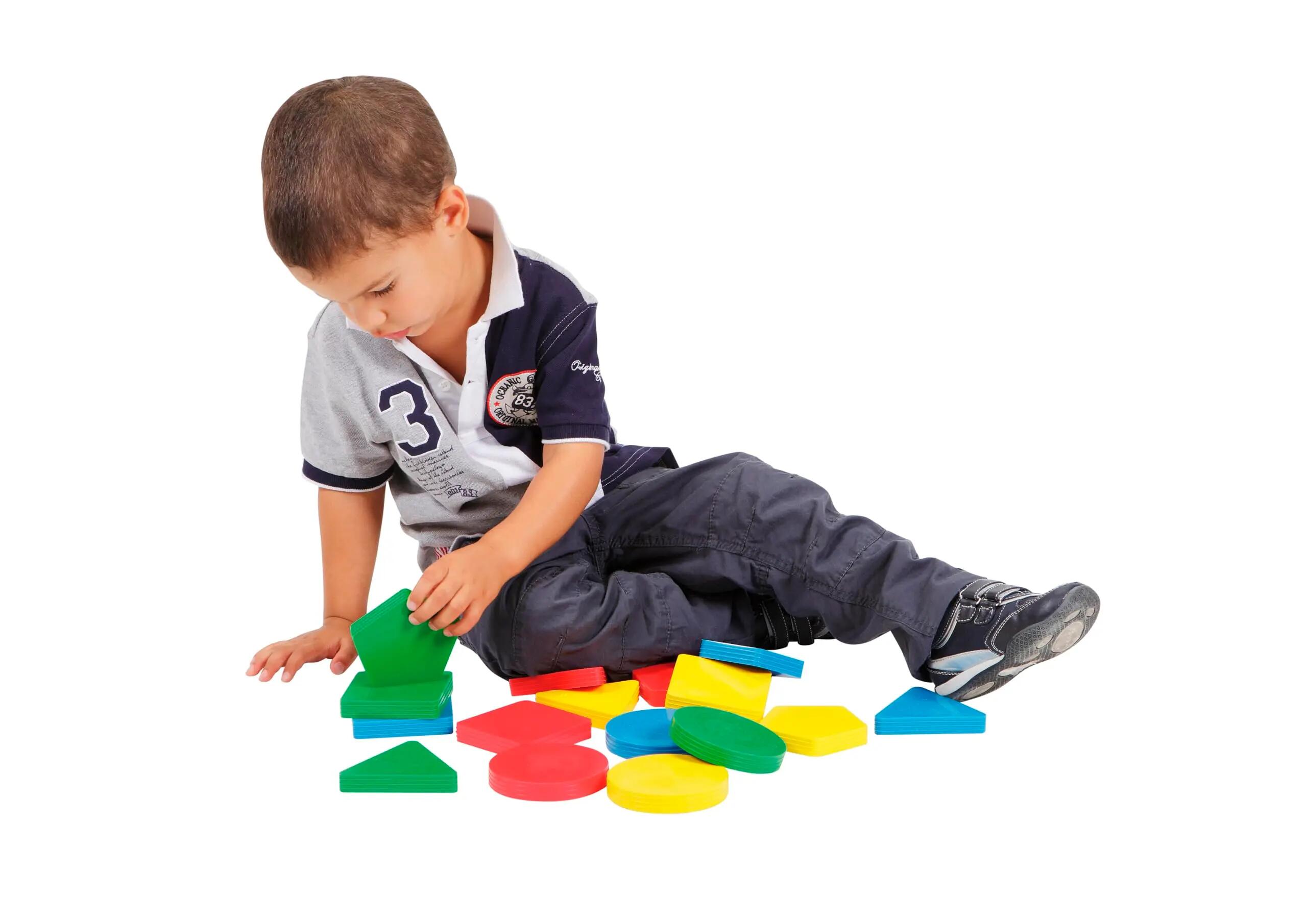 Gymnic Multiform Set 16 forme geometriche morbide gioco didattico e sensoriale 3/4