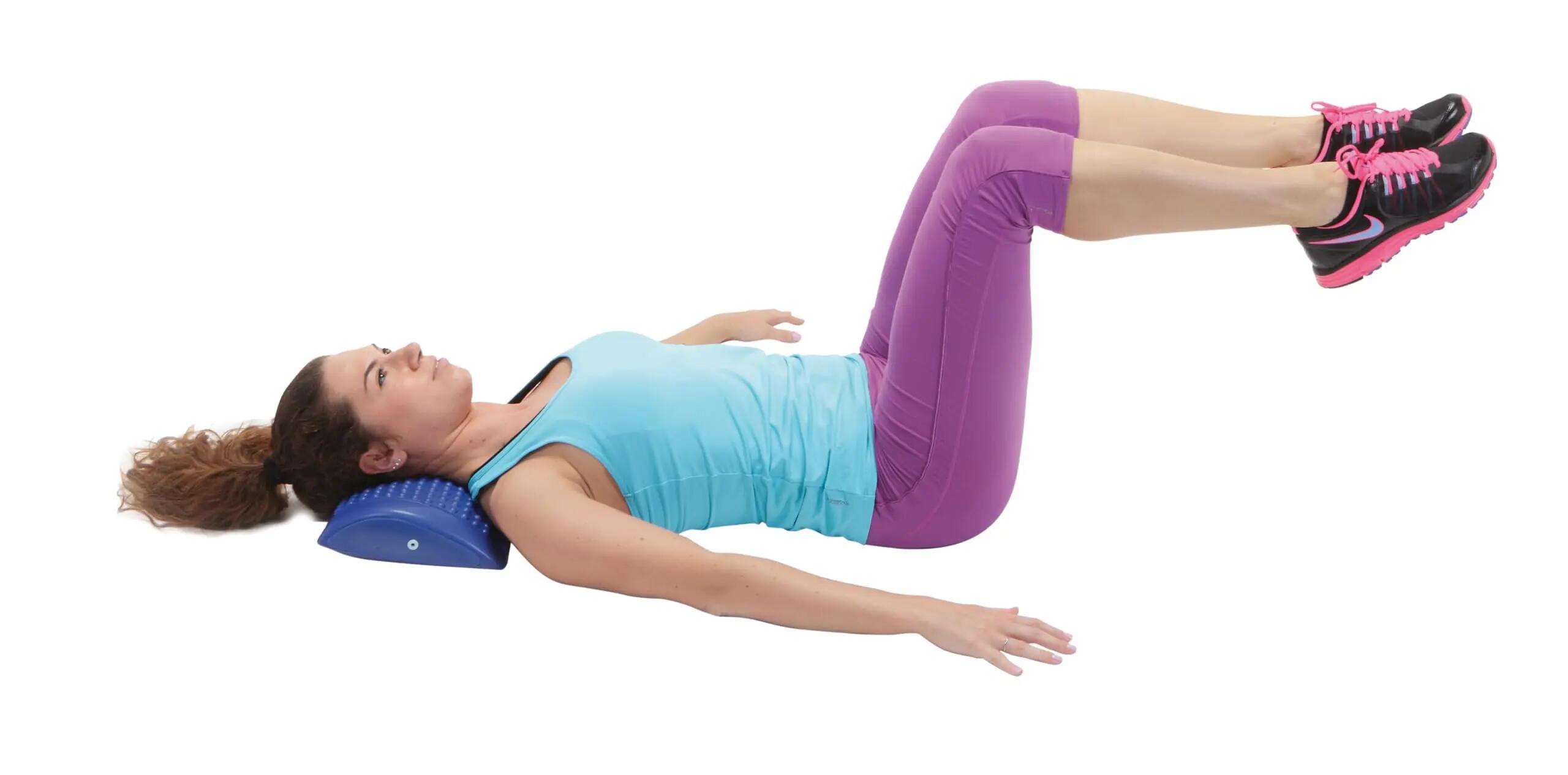Gymnic Comfort'a'Back Cuscino lombare gonfiabile blu sostegno posturale schiena 6/8