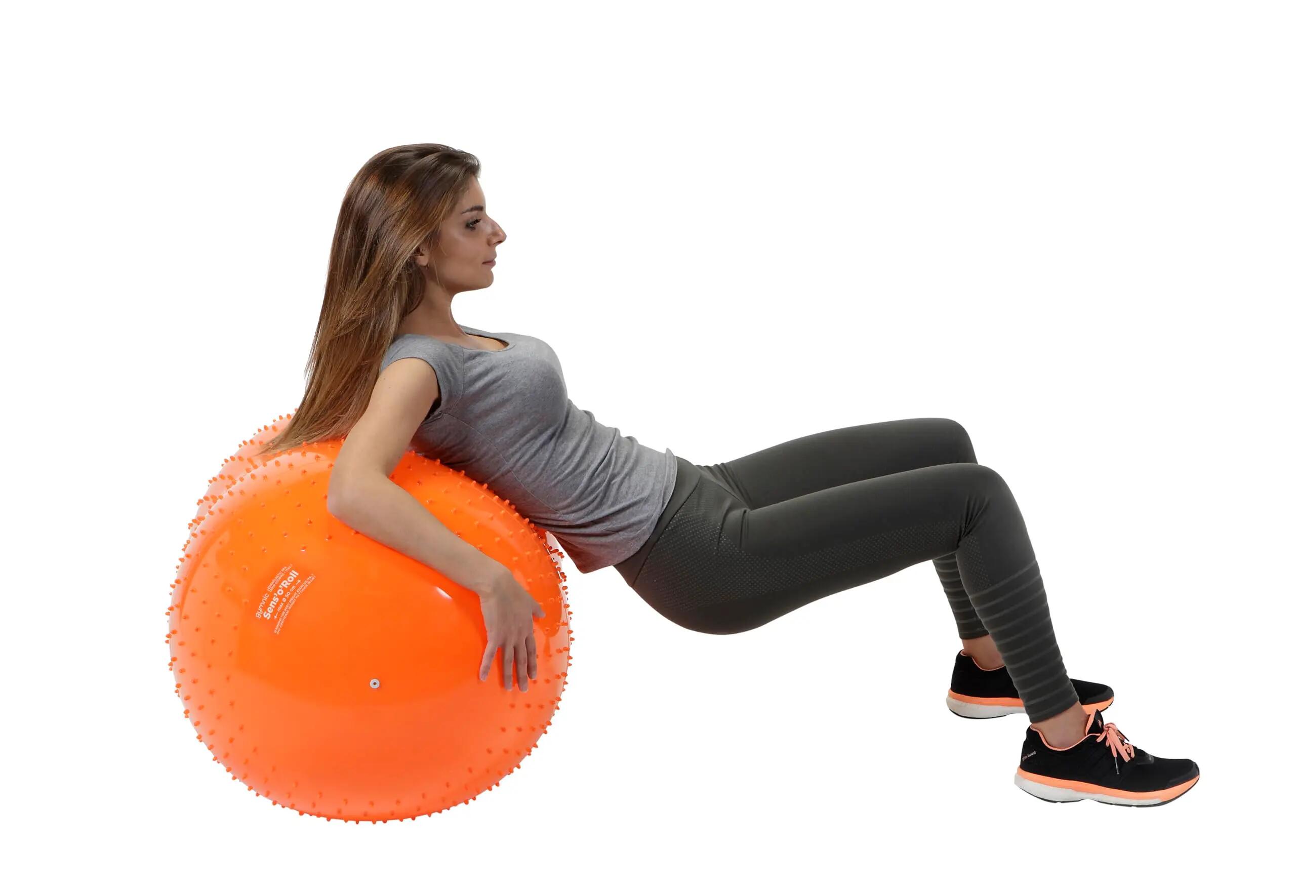 Gymnic Sens'o'Roll Palla doppia con rilievi Ø 50 cm arancione 6/6