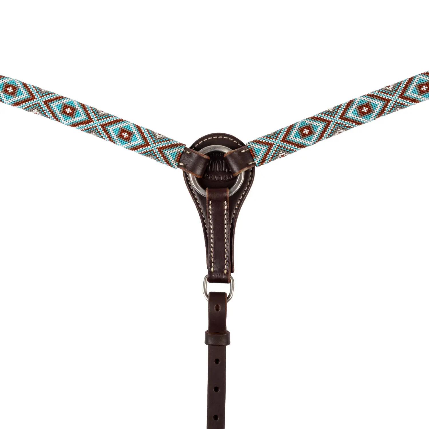 Plastron western en huile avec perles de diamant 3/5