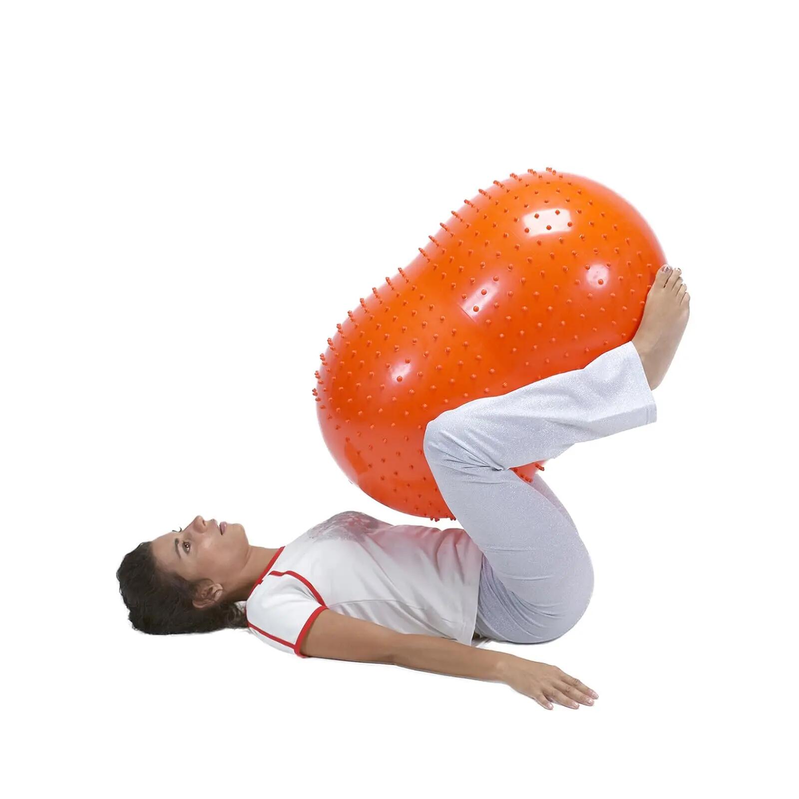 Gymnic Sens'o'Roll Palla doppia con rilievi Ø 50 cm arancione 5/6