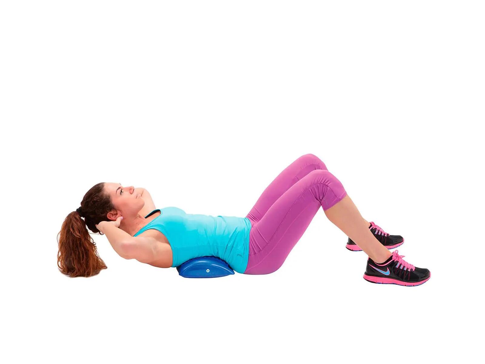 Gymnic Comfort'a'Back Cuscino lombare gonfiabile blu sostegno posturale schiena 4/8