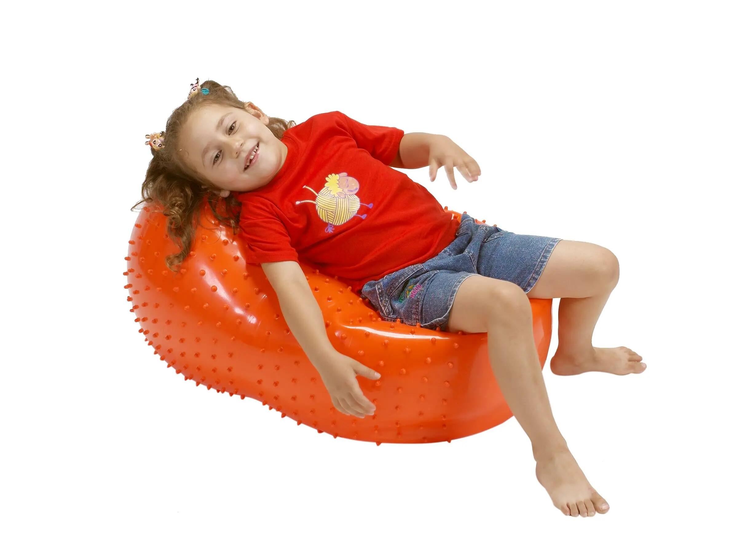 Gymnic Sens'o'Roll Palla doppia con rilievi Ø 50 cm arancione 4/6