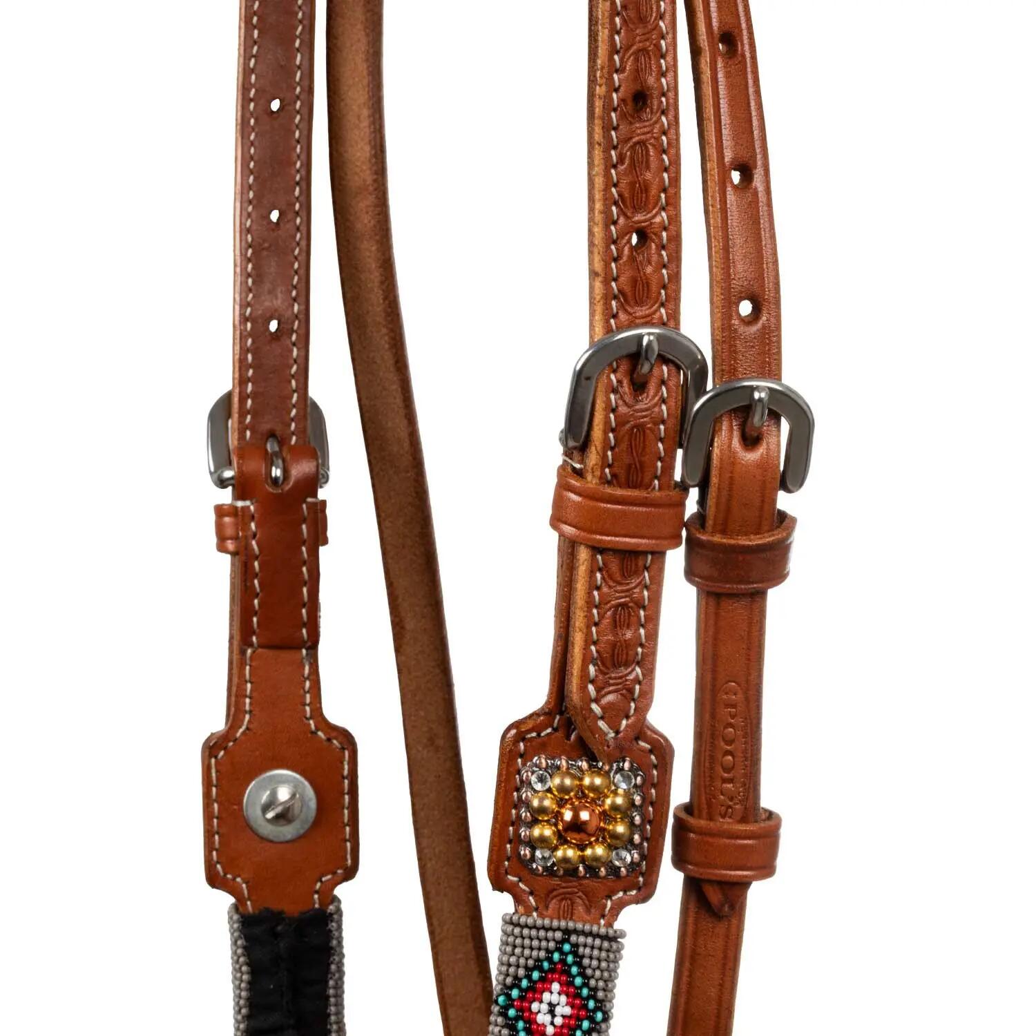 Bridon avec décorations en perles navajo 3/5