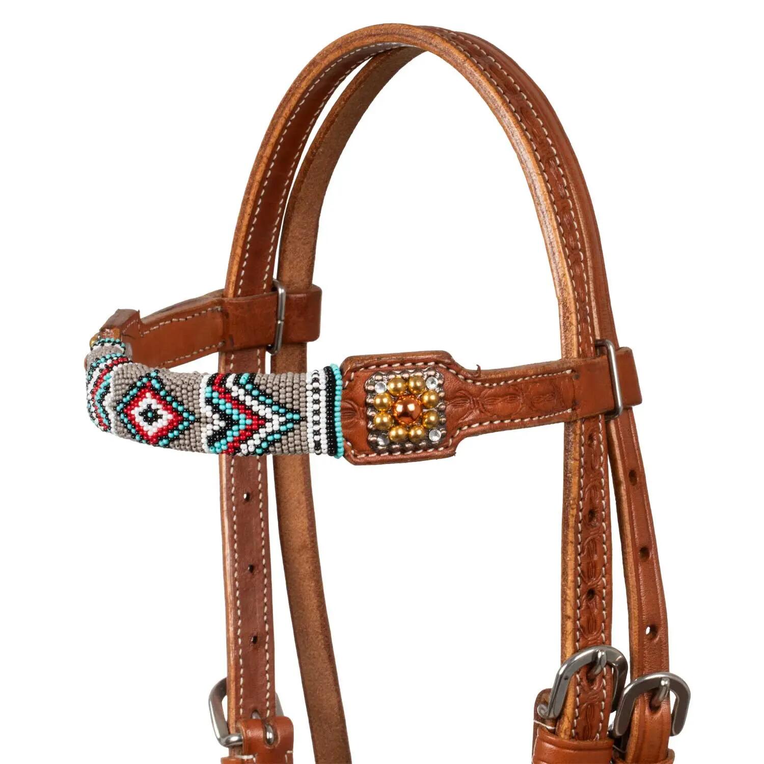Bridon avec décorations en perles navajo 2/5