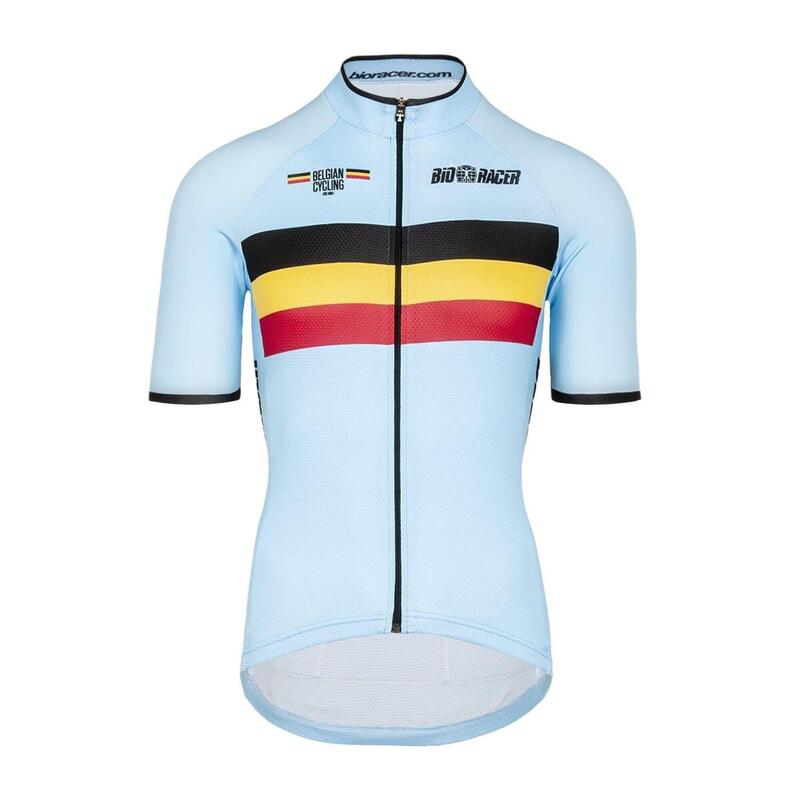 Bioracer Officieel Team België Fietsshirt - Belgian Cycling blauw