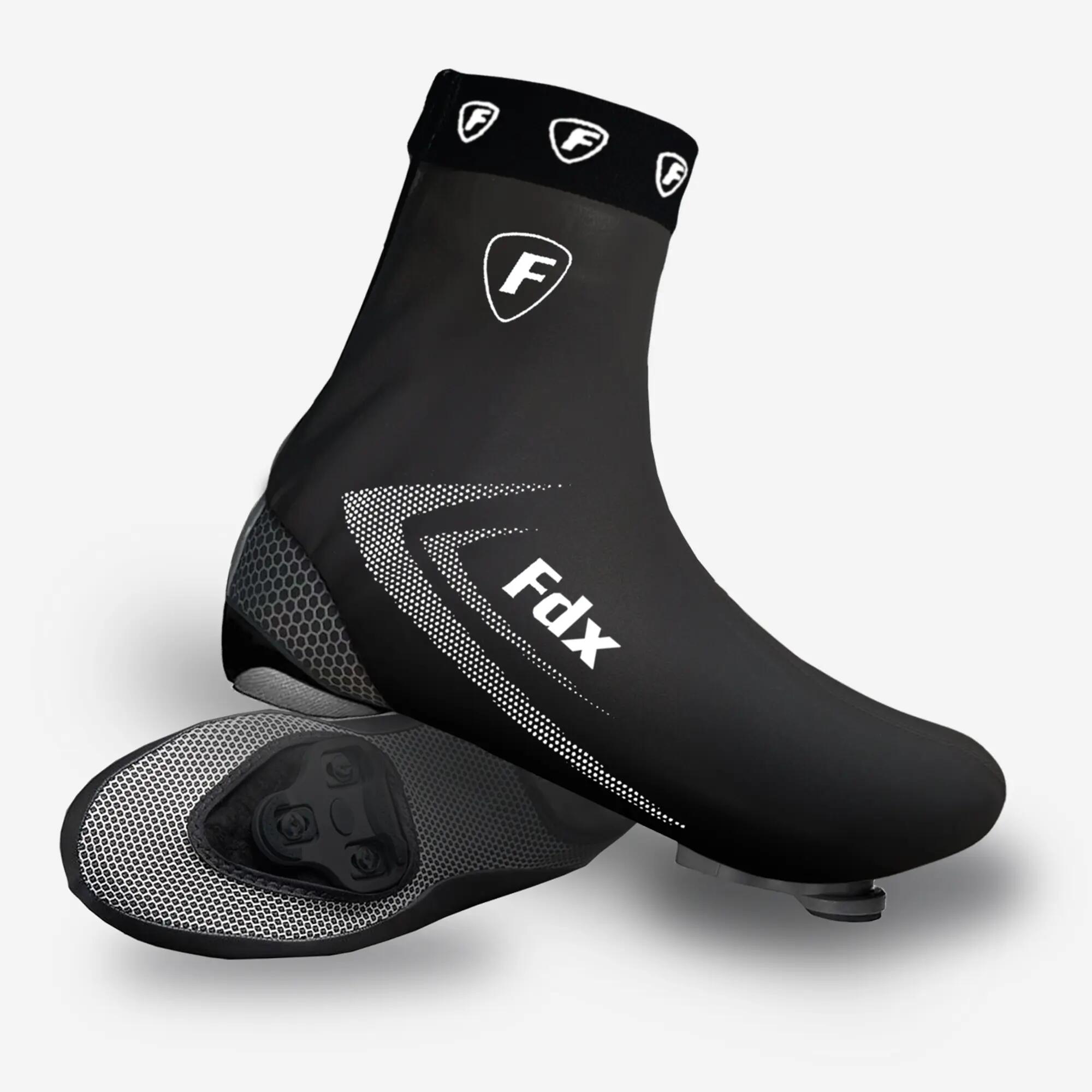 FDX Men's Waterproof Cycling Shoe Cover 360° Hi Viz Protective Overshoes