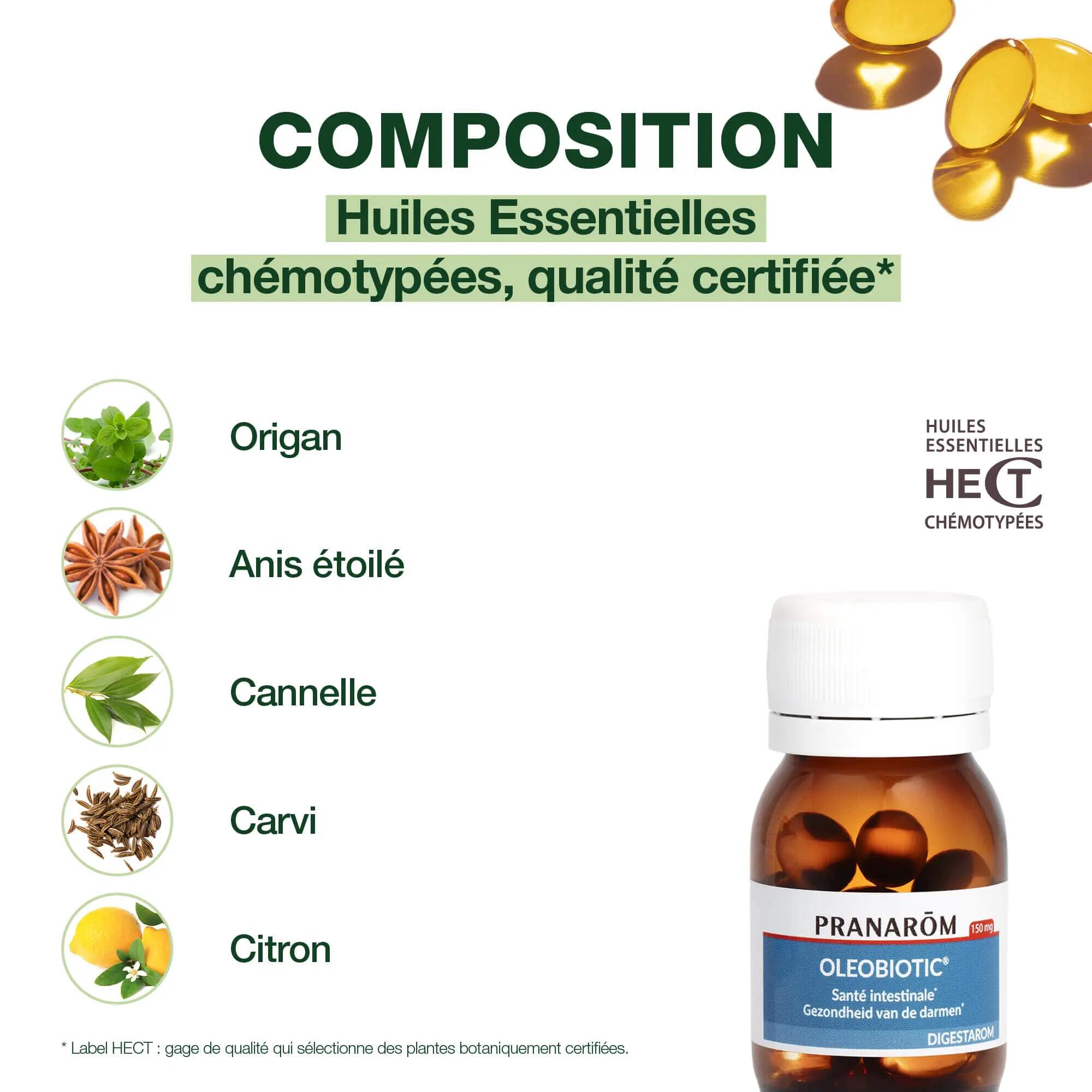 Capsules - Digestion - Gastro-résistantes - Origan-Cannelle-Anis 3/5