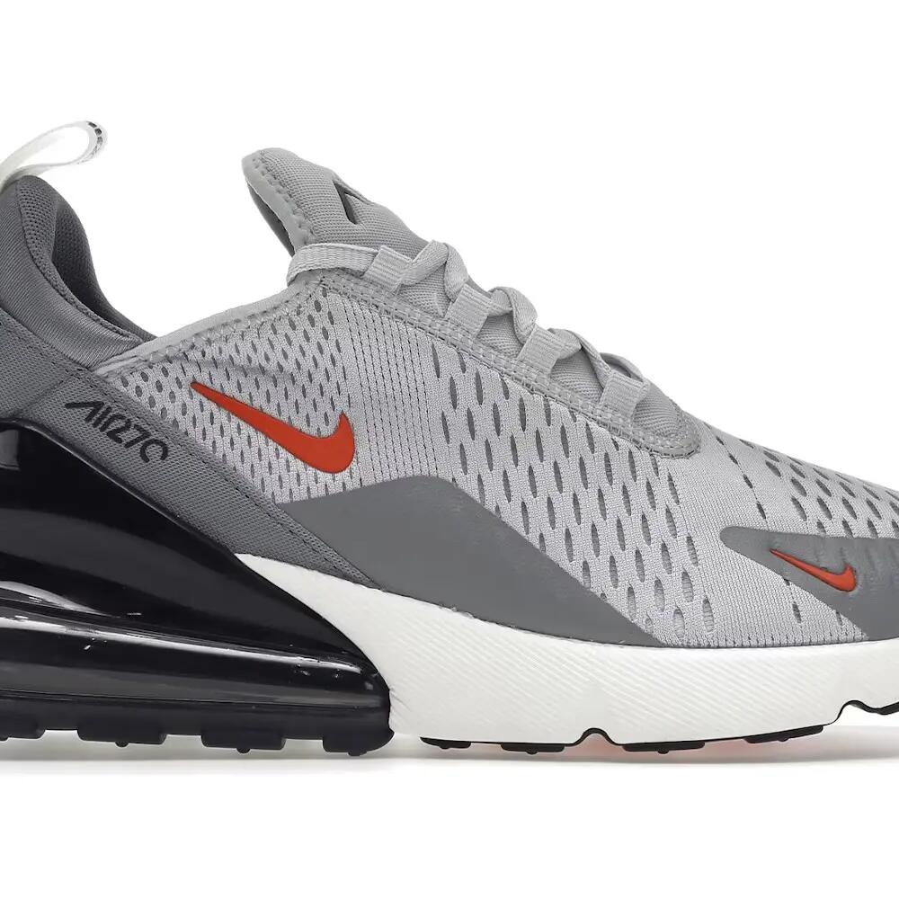 Nike Air Max 270 Grey Fog Team Orange Sail