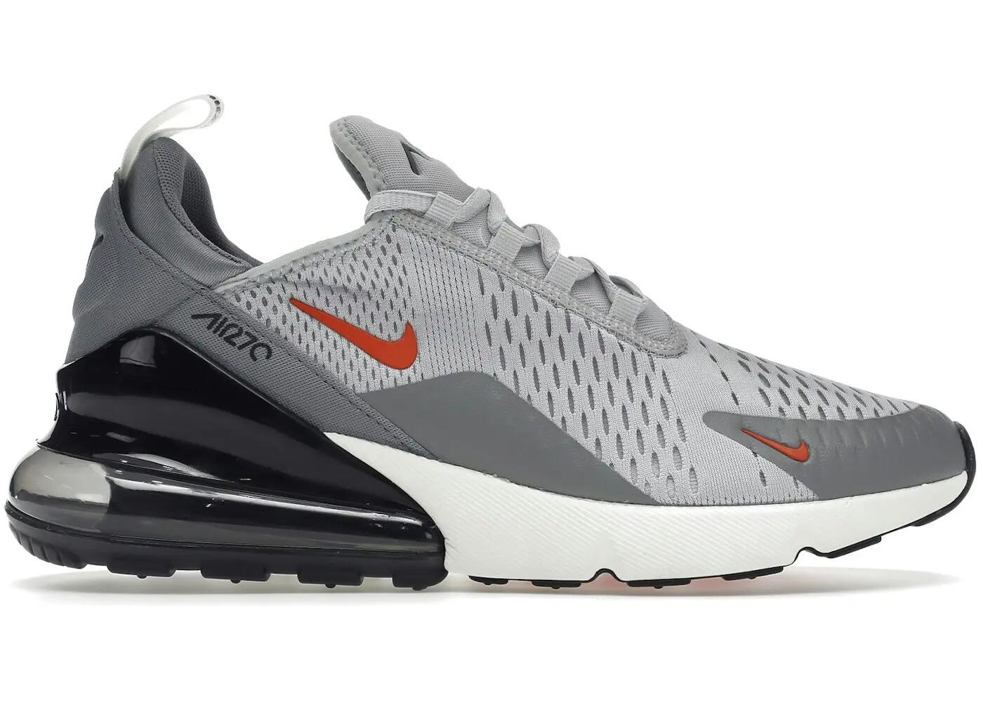 Nike Air Max 270 Grey Fog Team Orange Sail 2/3