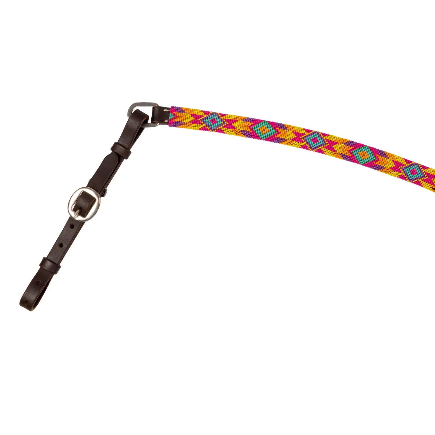 Pettorale western con perline multicolori 5/5