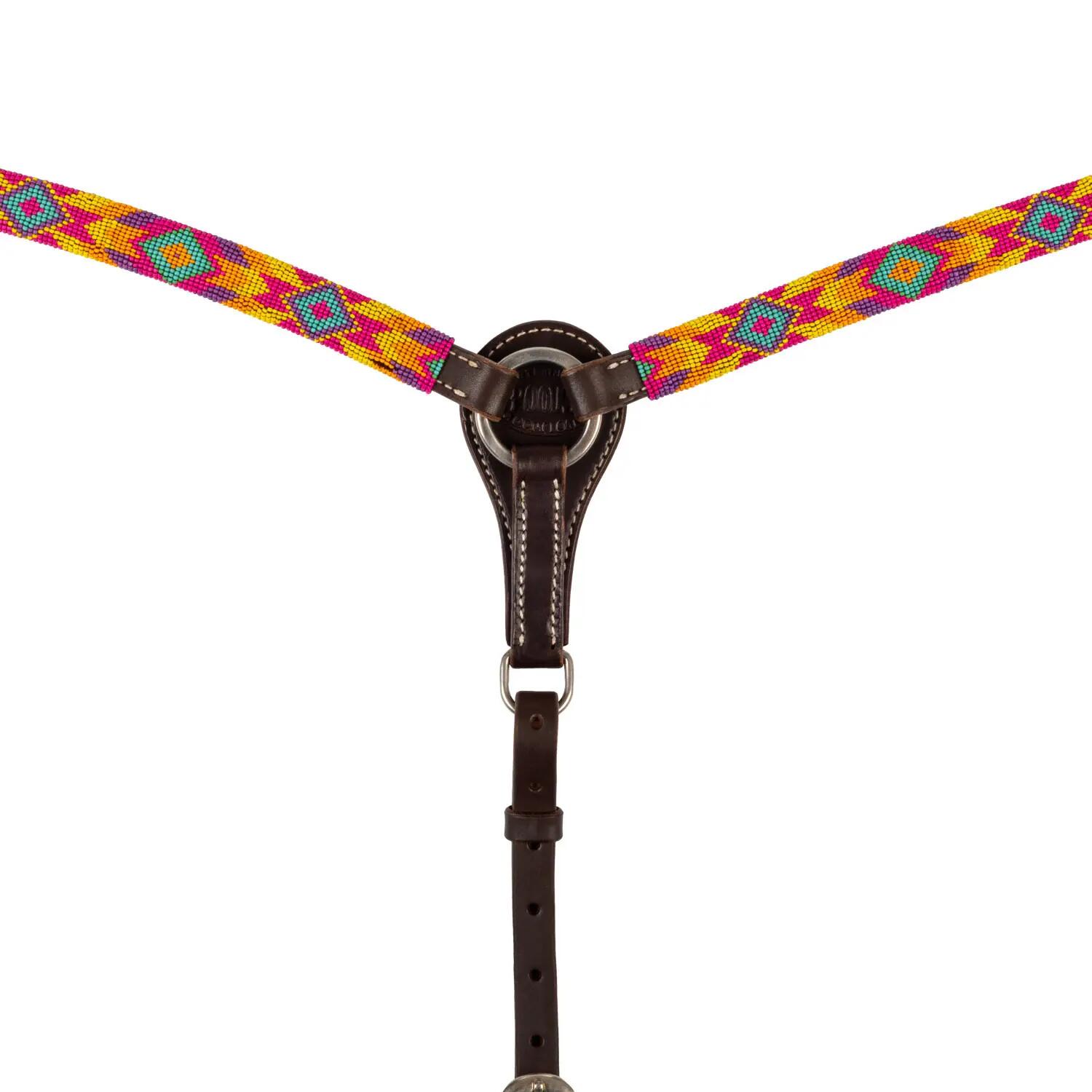 Pettorale western con perline multicolori 3/5