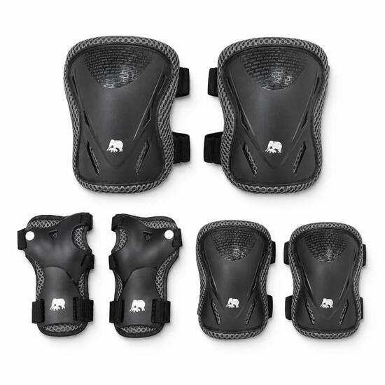 Deryan Safety Pads - Set de Protections pour Enfants - Noir