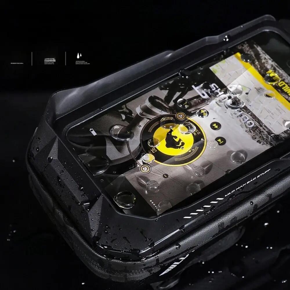 Sacoche de guidon vélo avec porte-téléphone tactile WILD MAN 4/5