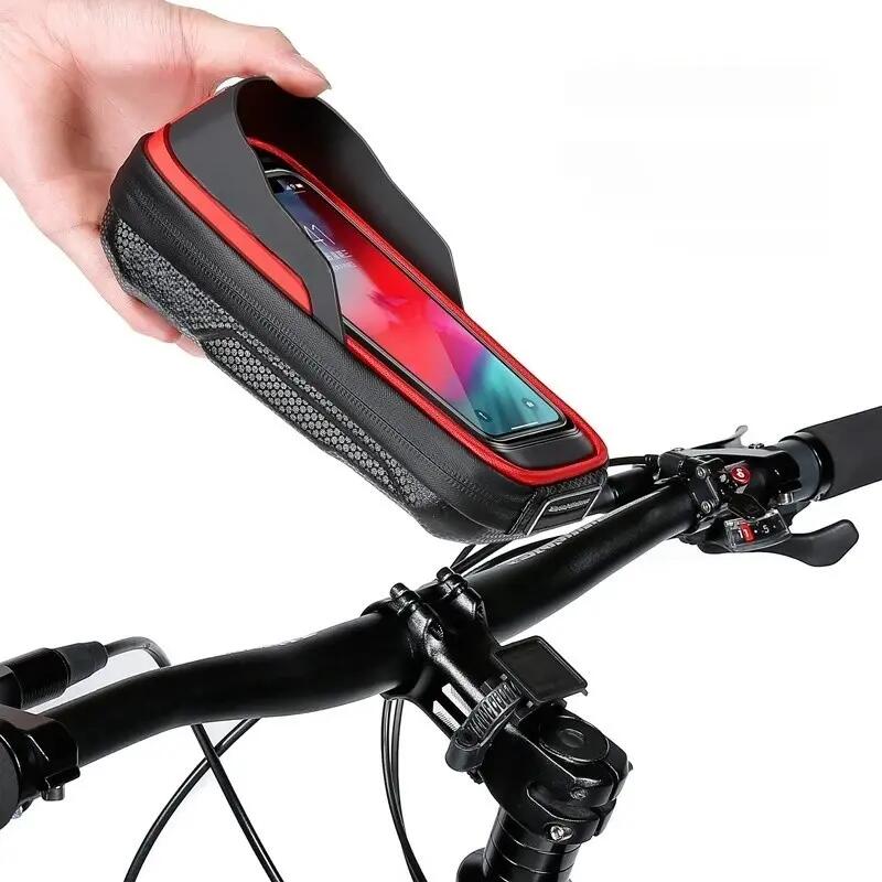 Borsa manubrio bici con supporto telefono touch WILD MAN 5/7