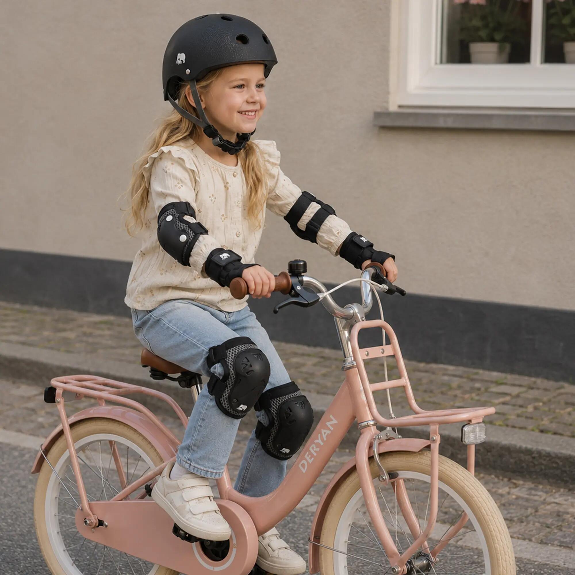 Deryan Casque Enfant - Casque de Protection - Taille S - Noir 5/5