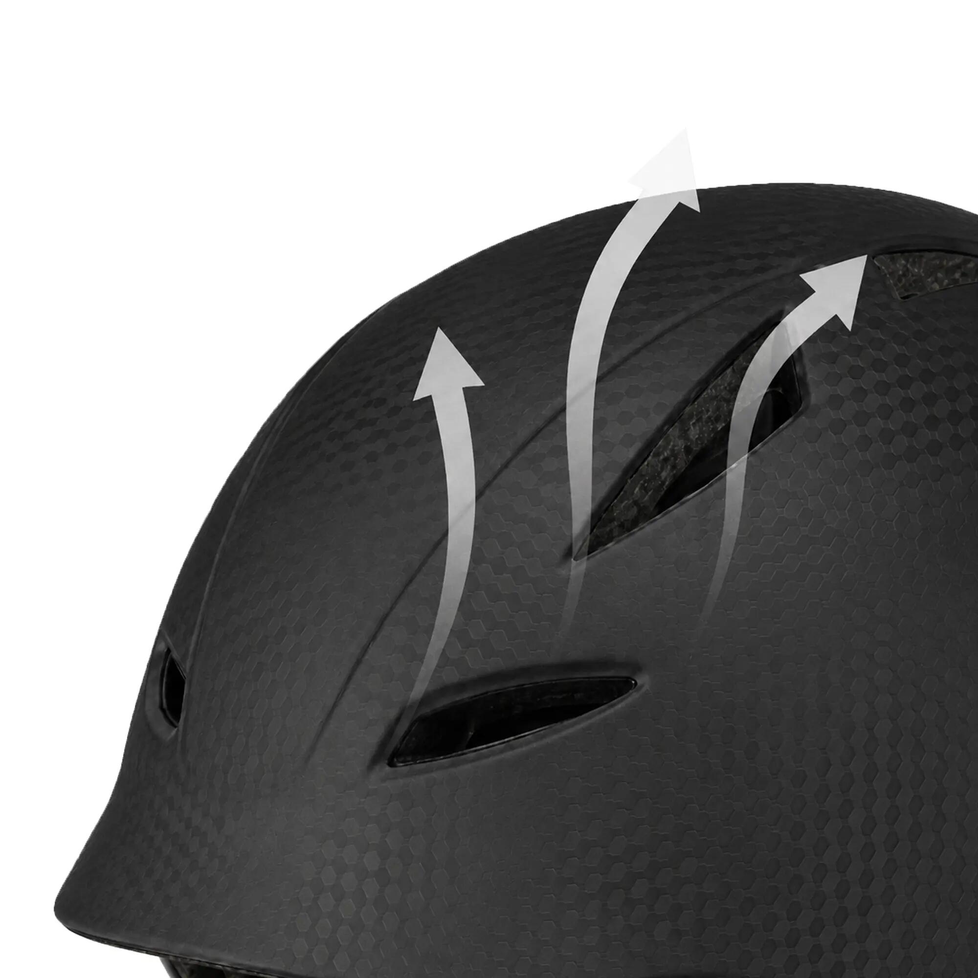 Deryan Casque Enfant - Casque de Protection - Taille S - Noir 4/5