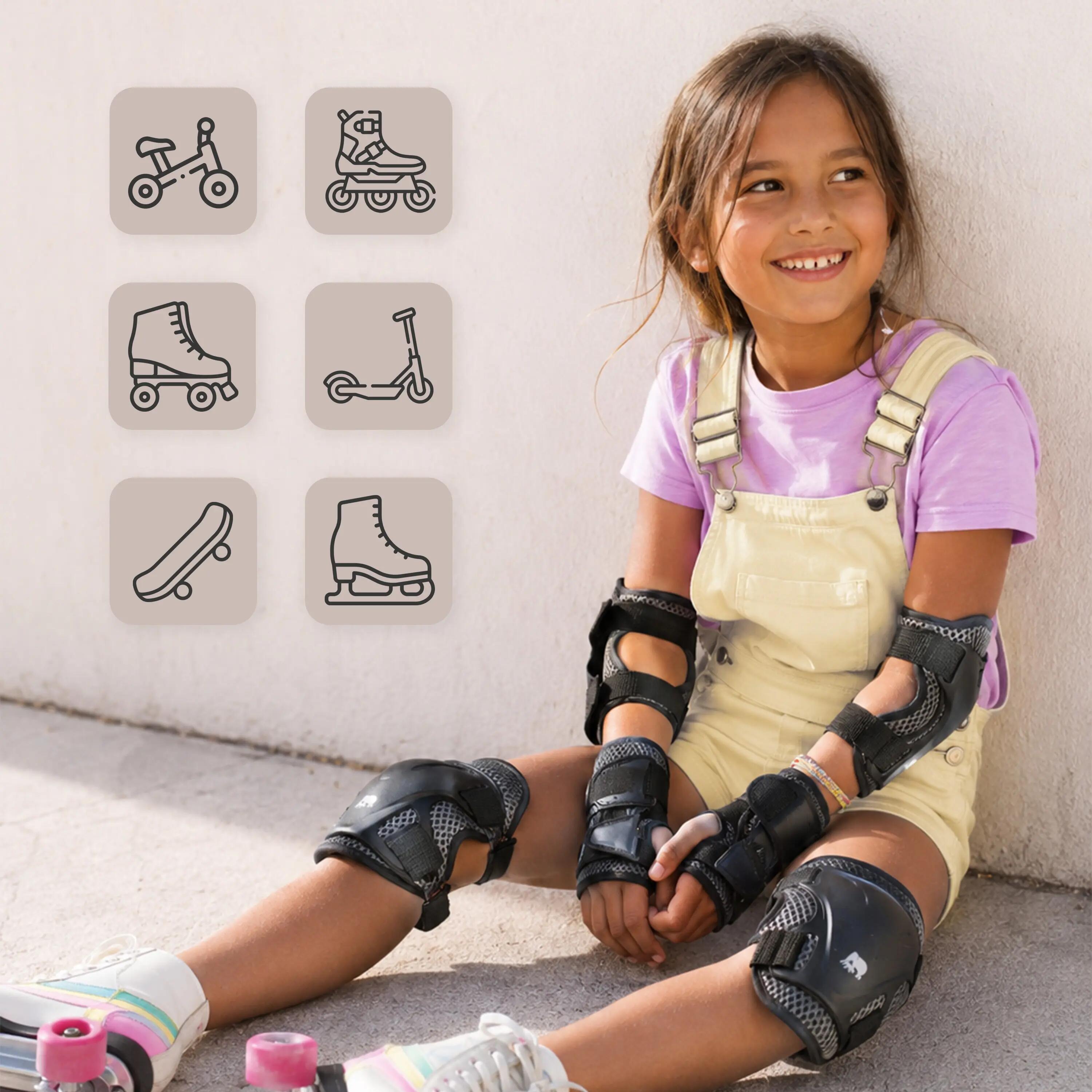 Deryan Safety Pads - Set de Protections pour Enfants - Noir 4/7