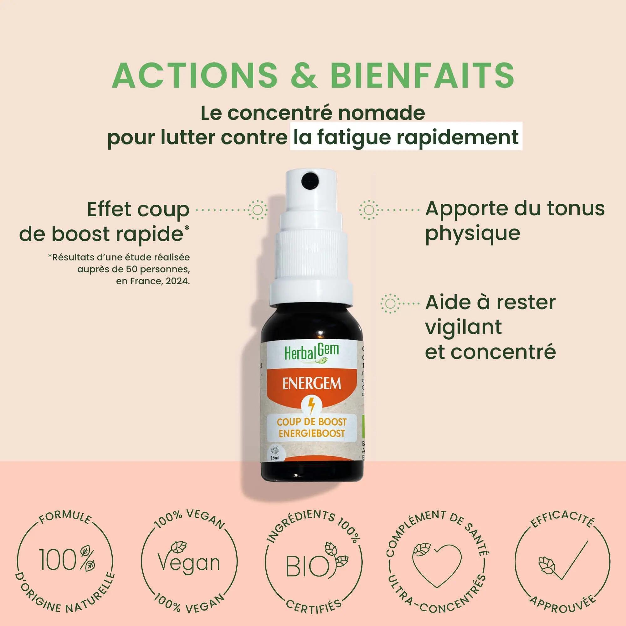 Spray buccal - Énergie - Bio - 4 bourgeons frais 5/5