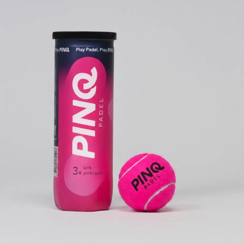 Balles de Padel Roses - Tube Unique (3 pièces) 1/3