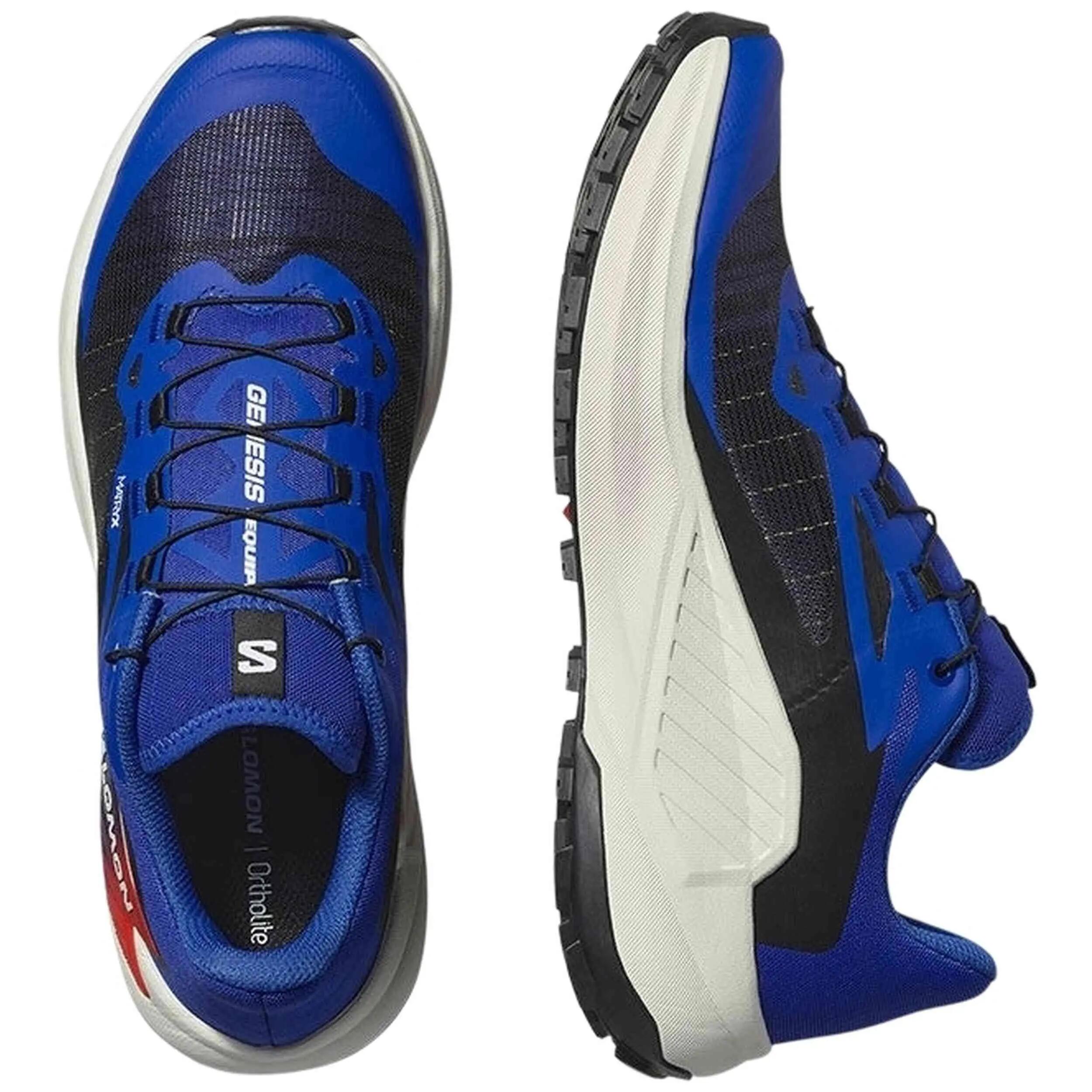 Salomon Genesis Equipe Scarpe Trail Blu/Rosse Unisex 3/5