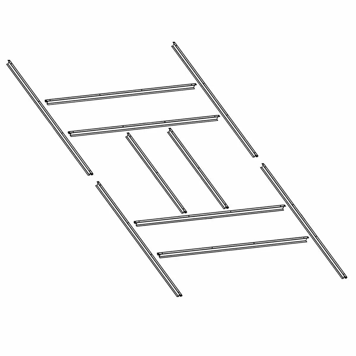 Pre-Instalación de Suelo para Casetas Metálicas Gardiun Estructura de 7,74 m² 2/4