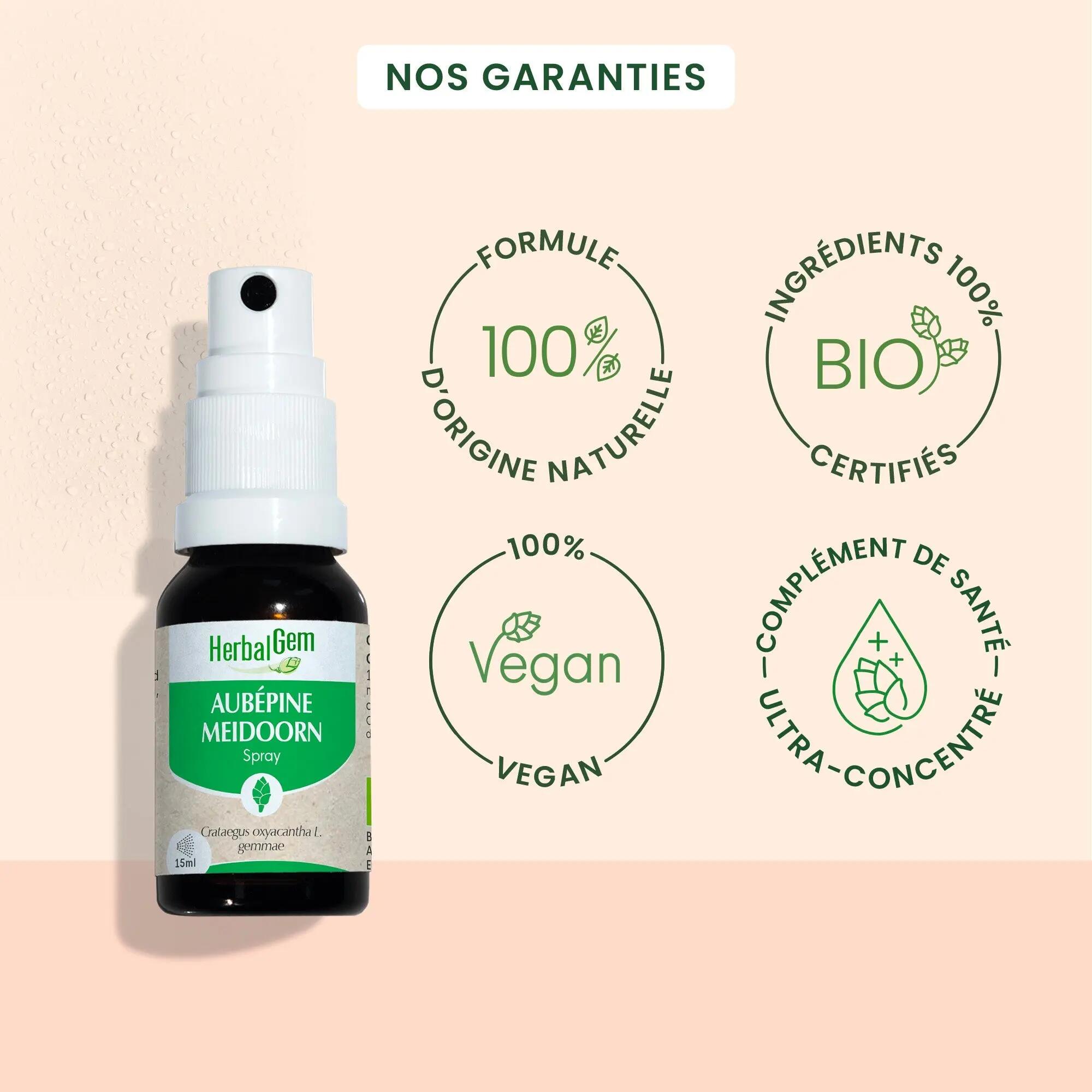 Bourgeon d’aubépine - spray - bio 4/5