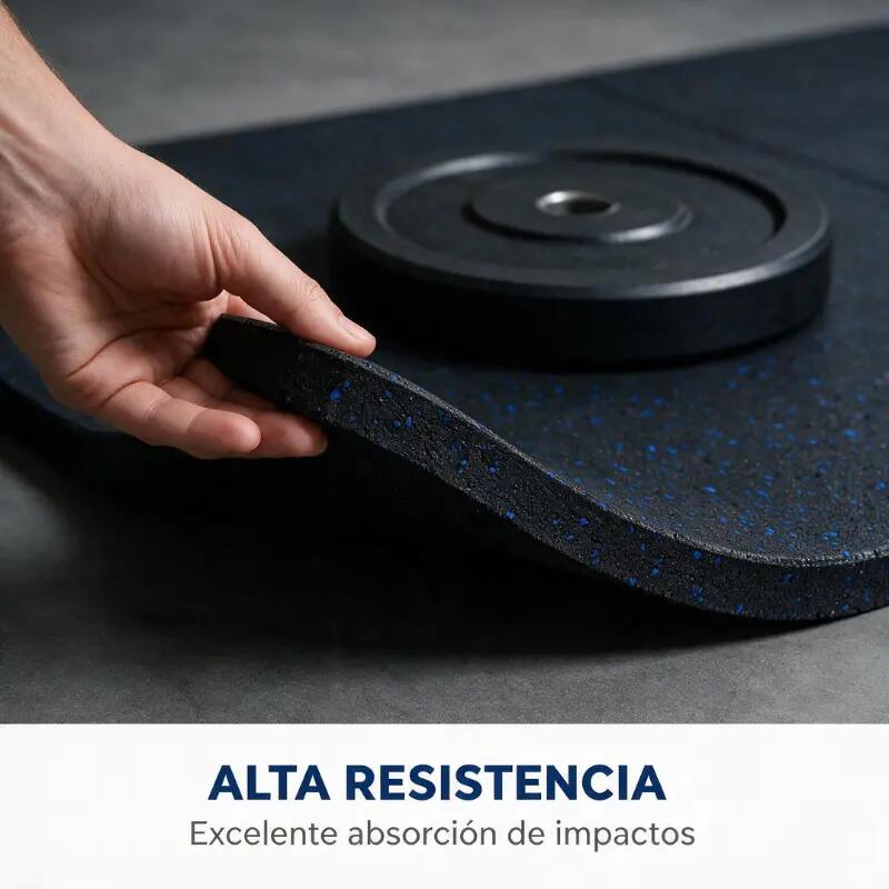 Arquiservi - Loseta de caucho ArquiPro con 10% EPDM azul 1x1m x 20mm (1 m²) 5/8
