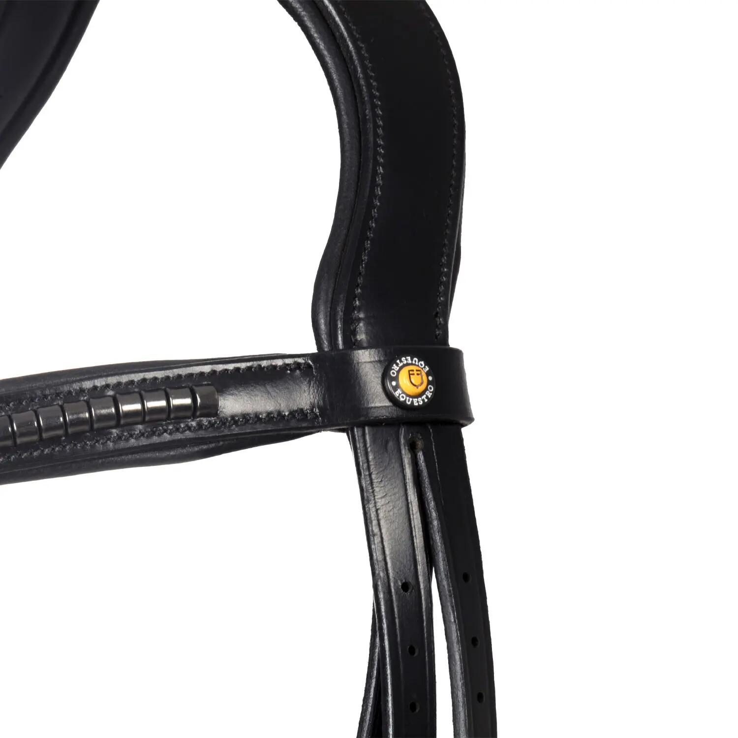 Cabeceira em couro com clincher preto 5/7