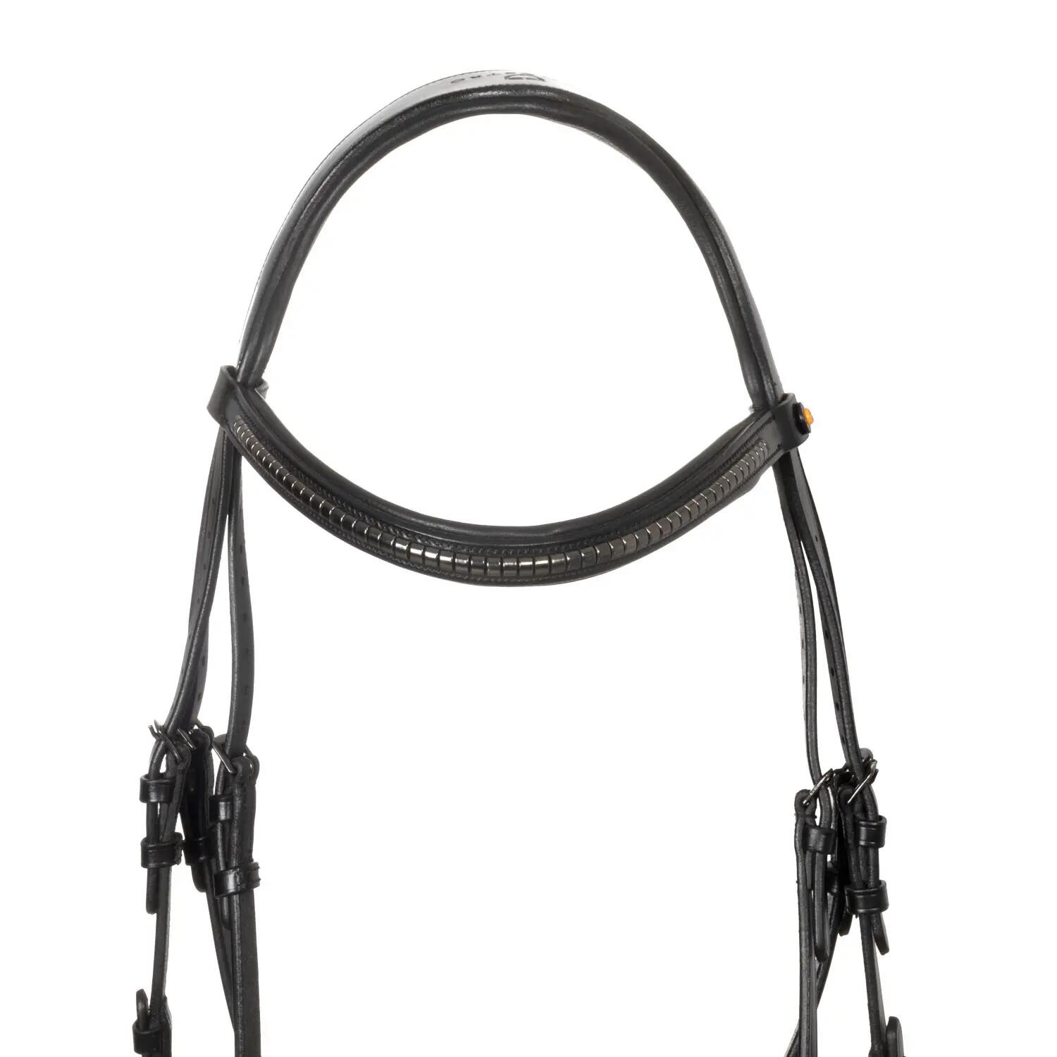 Cabeceira em couro com clincher preto 3/7
