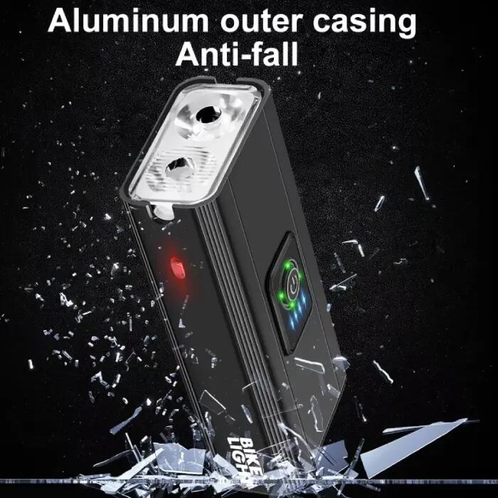 Super mocna lampka rowerowa akumulatorowa 2x LED ROXAR T6 1500lm Powerbank 5/7