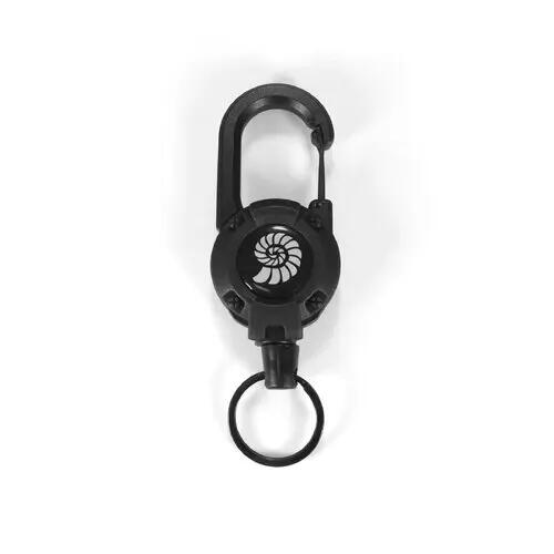 Llavero Retráctil Trekking Origin Outdoors Zap Negro Cable Acero 67cm 4/5