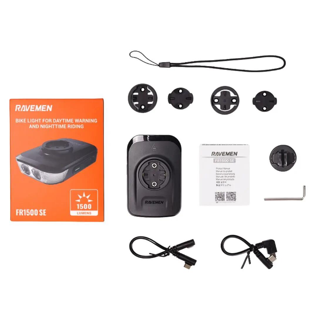 FR1500 fietsverlichting + Garmin Mount 3/6