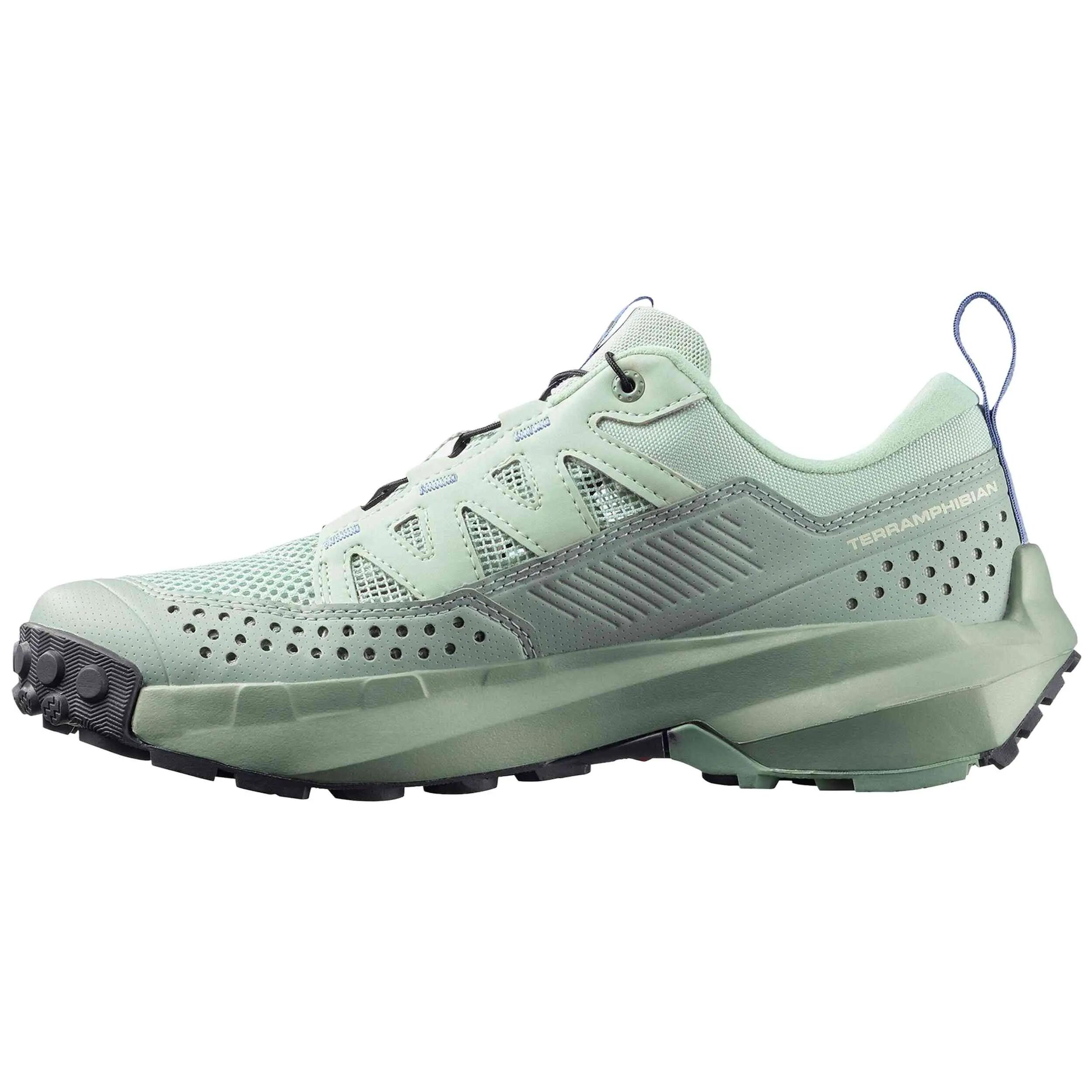 Scarpe Salomon modello Zapatillas Salomon Terramphibian verde turquesa per donne 2/5