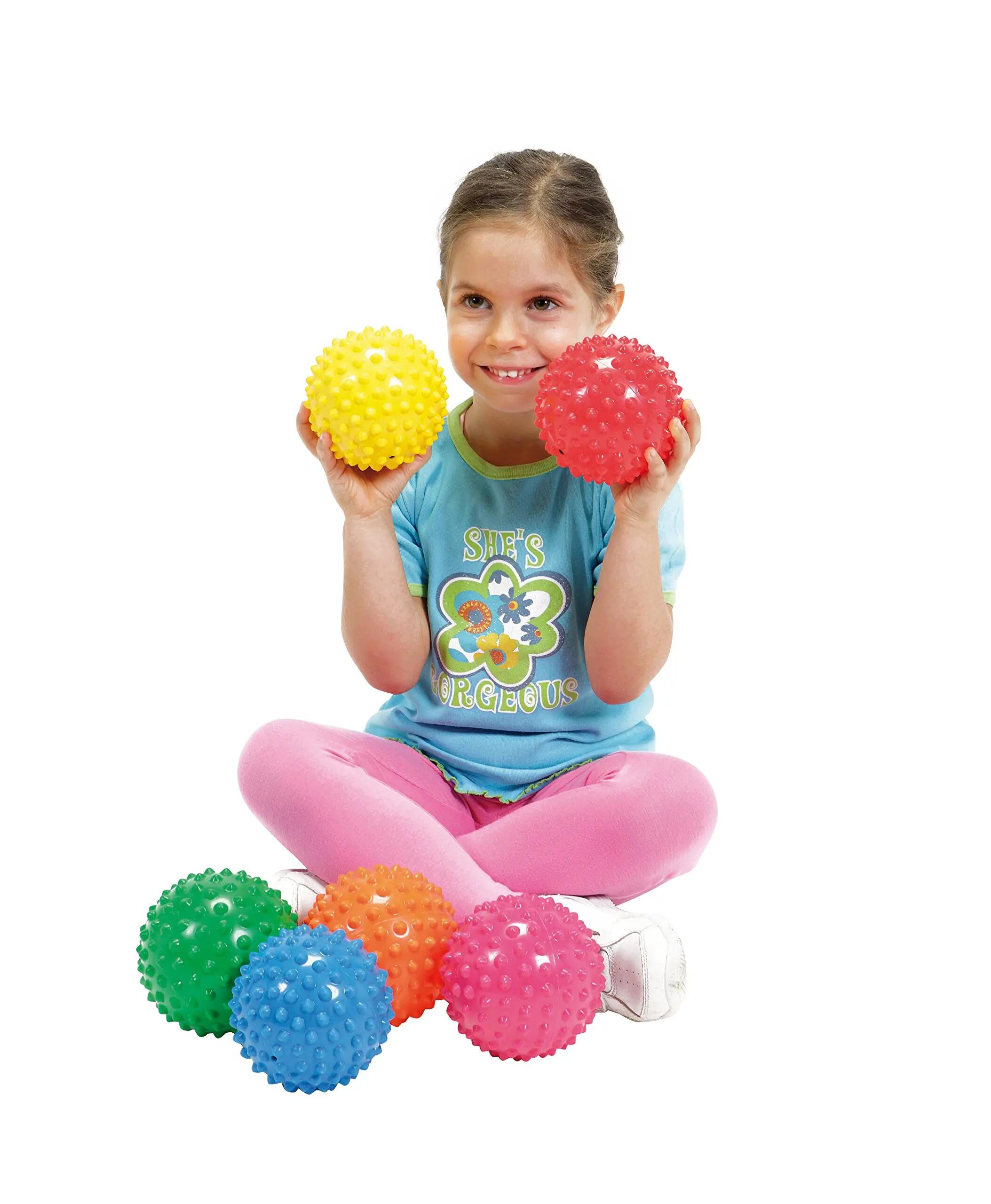 Gymnic Easy Grip Set 6 palline sensoriali morbide presa e coordinazione 8/9