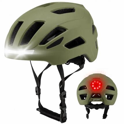 GO-OFF RIDER zwart - voor- en achterlicht - automatisch vizier - L