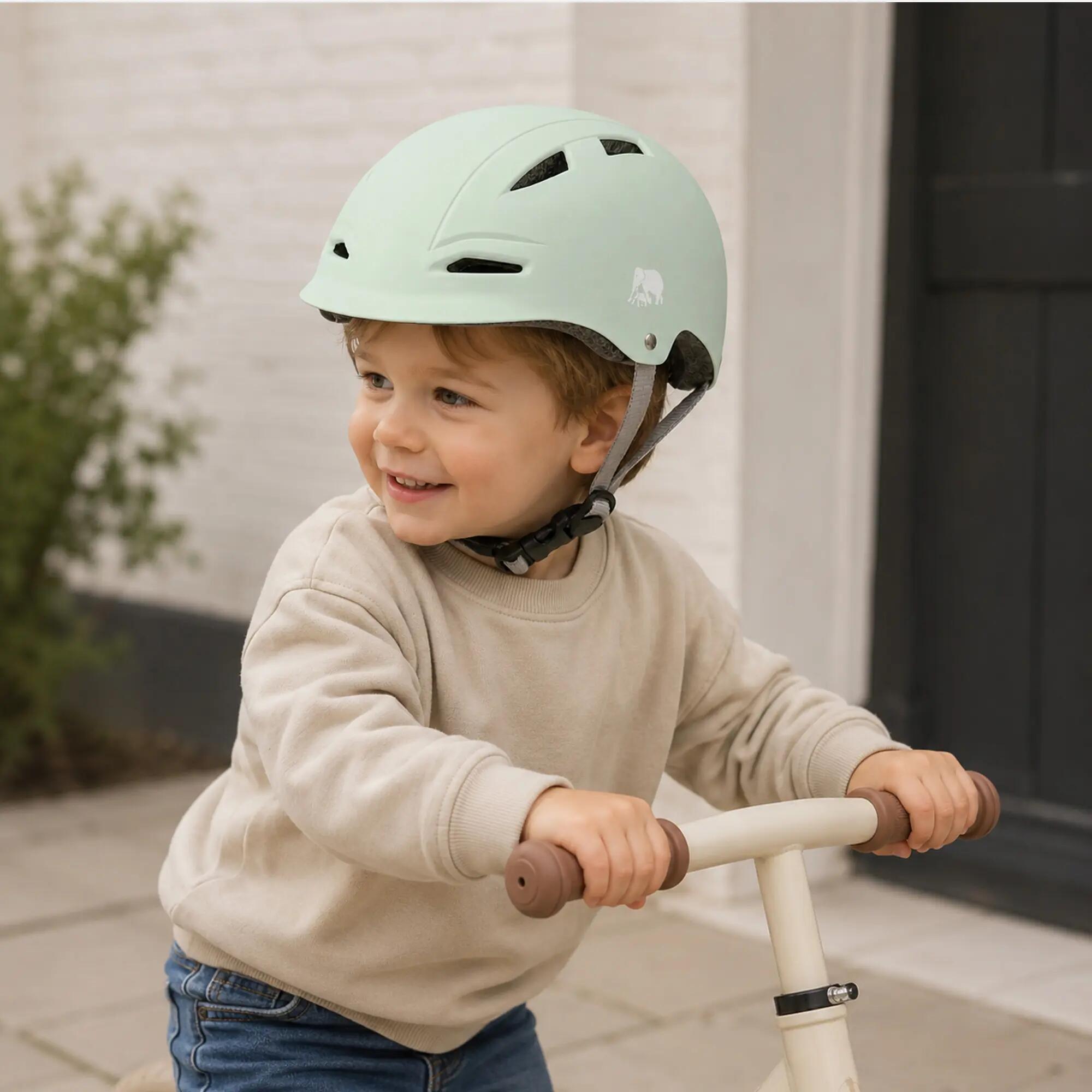 Deryan Casco per Bambini - Casco Protettivo - Taglia M - Verde 5/5