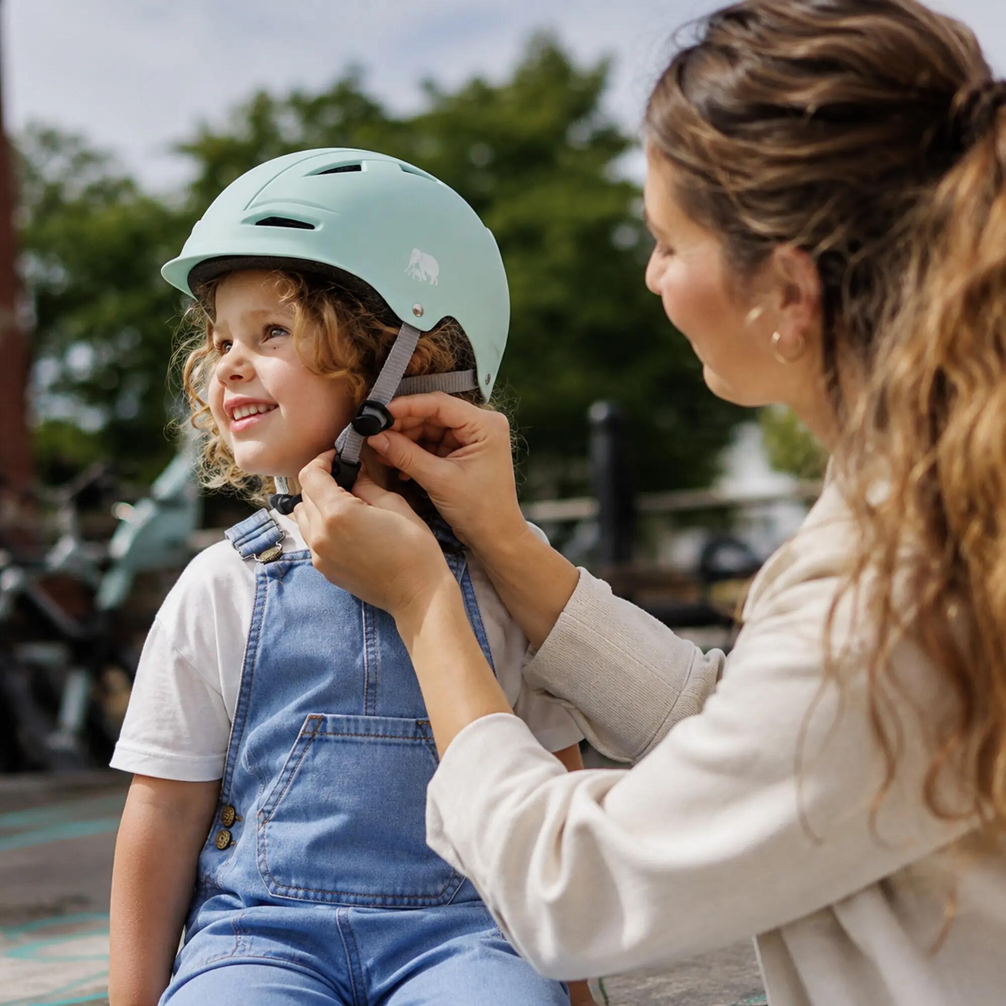 Deryan Casco per Bambini - Casco Protettivo - Taglia M - Verde 3/5