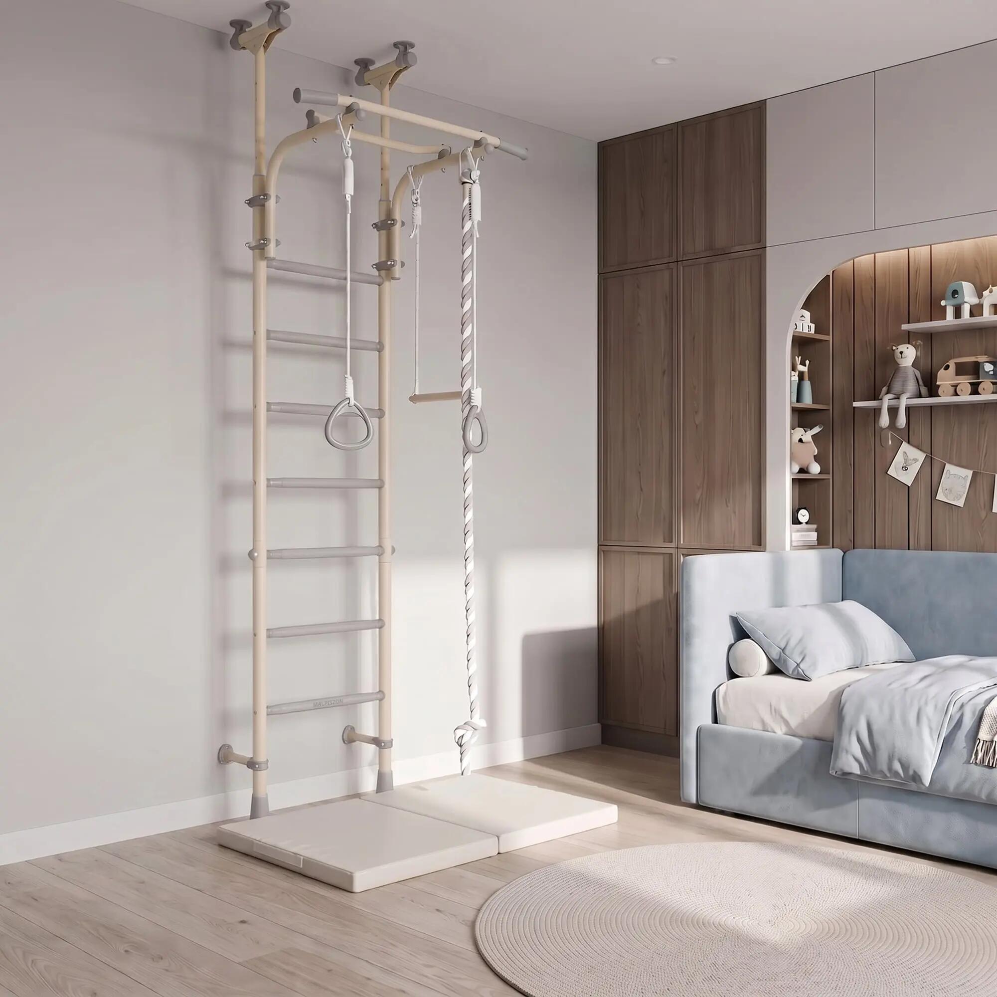 Espaldera para habitación infantil Kometa-5 con accesorios 4/7